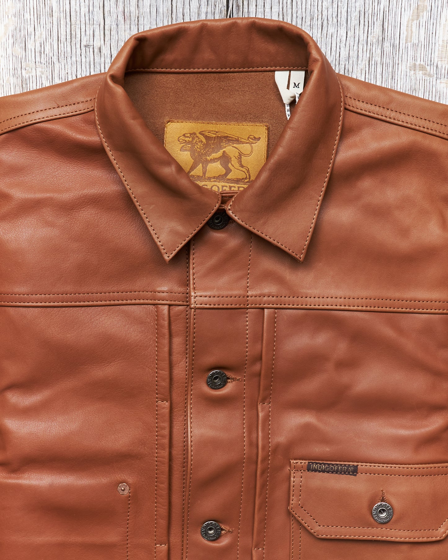 Indigofera Grant Jacket Cognac Leather