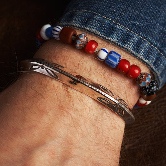 Larry Smith Triangle Side Shell Bracelet BR-0011