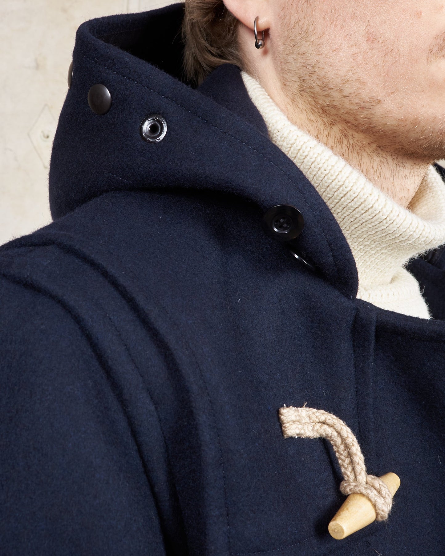 Buzz Rickson's Wool Duffle Coat Navy BR15164