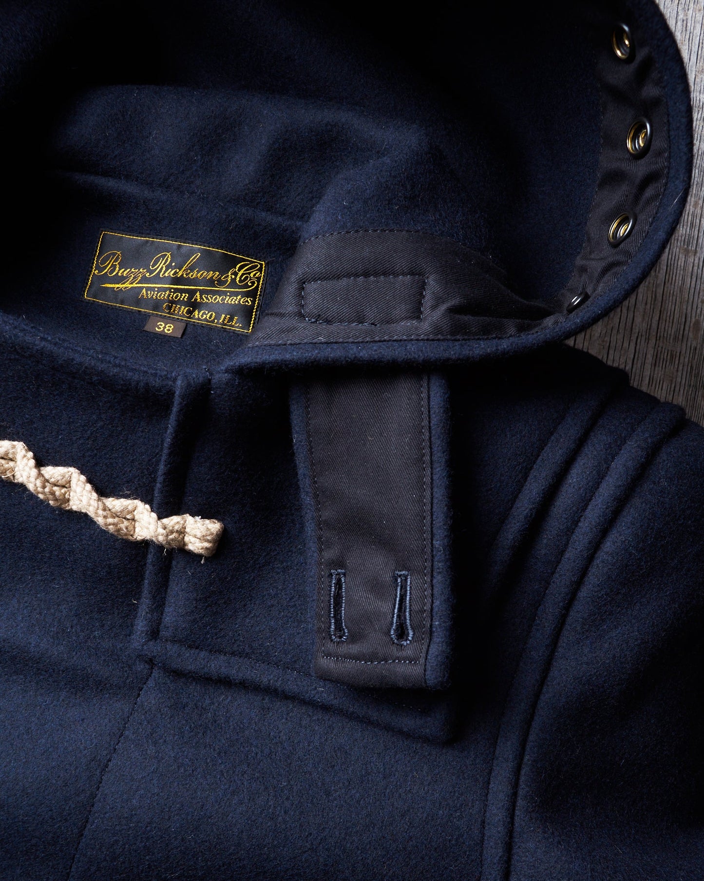 Buzz Rickson's Wool Duffle Coat Navy BR15164
