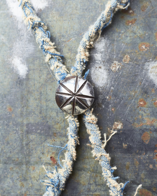 Tenable Crafts Indigo Braided Silver Necklace #206
