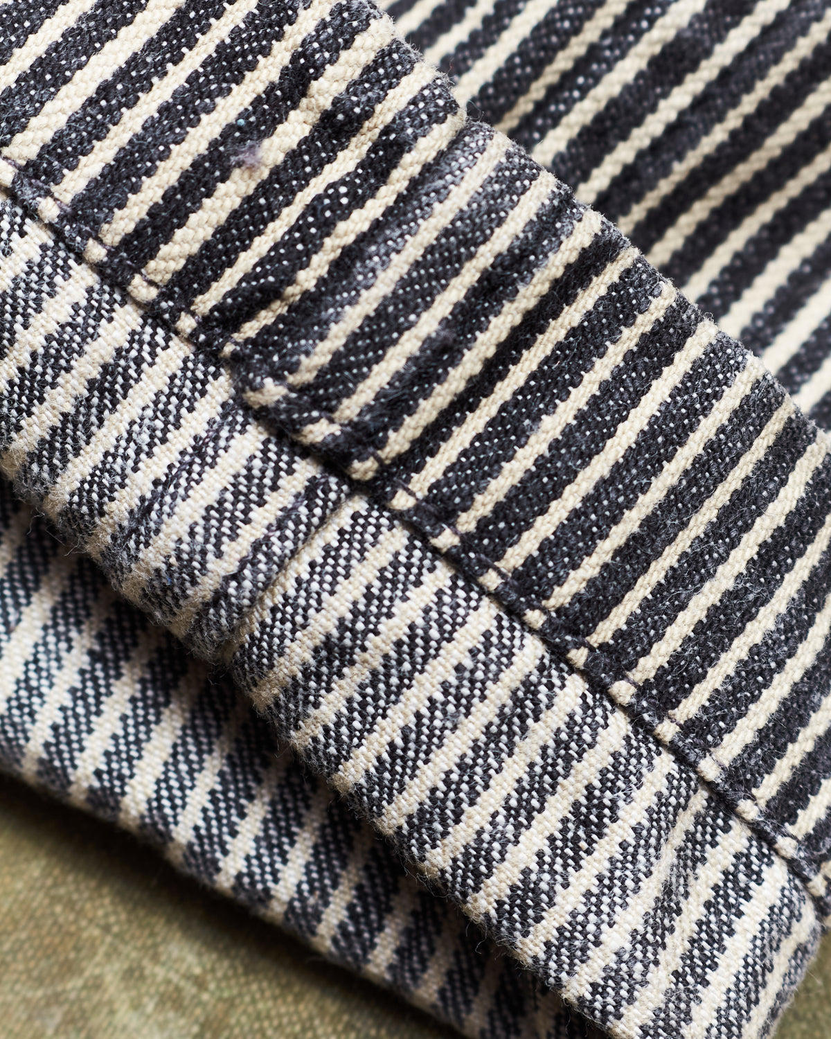 Second Hand Indigofera Swearengen Pants Black/White Hickory Stripe W33/L34