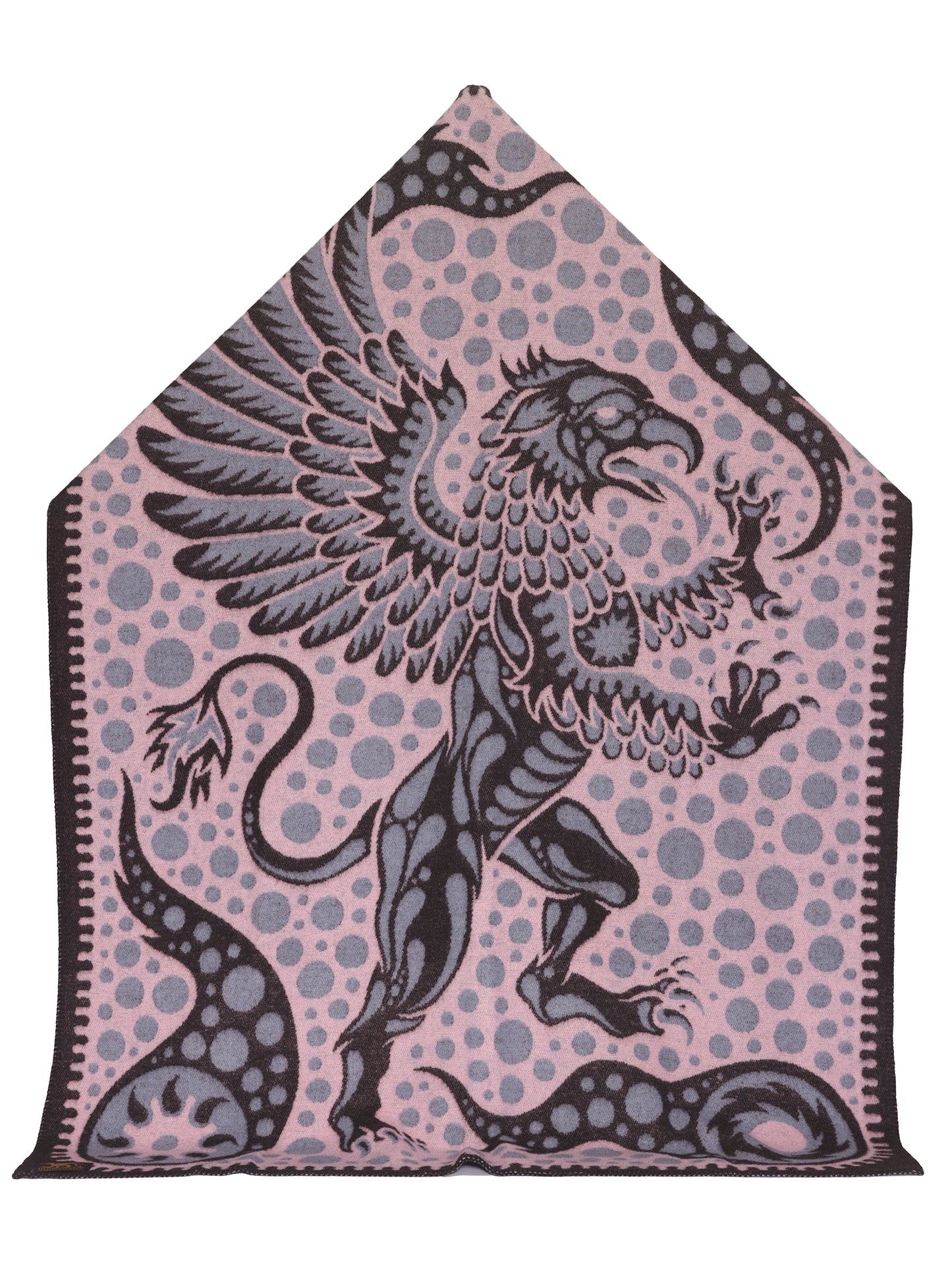 Indigofera Gryphon Wings Wool Blanket