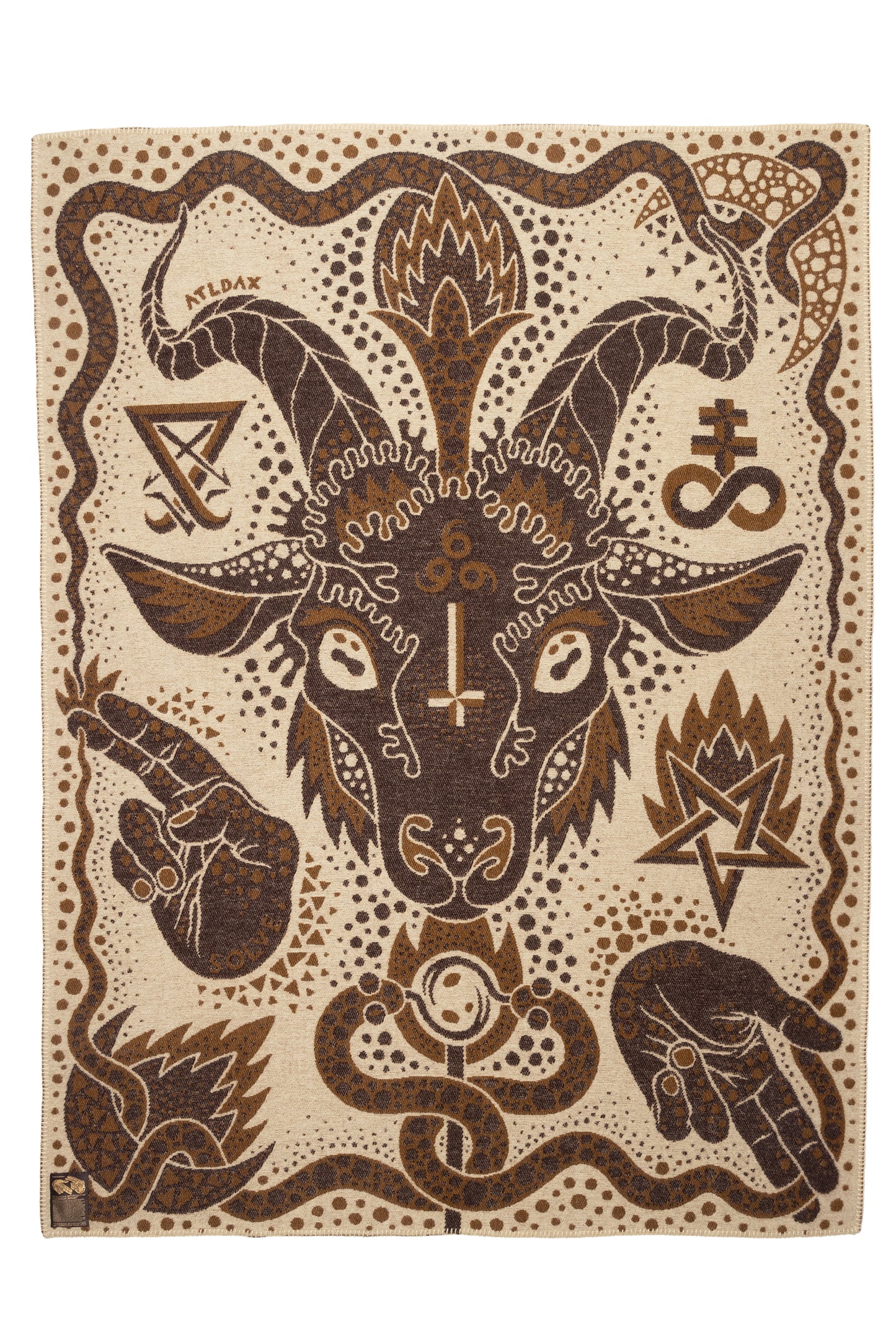Indigofera x Björn Atldax Wool Blanket Baphomet