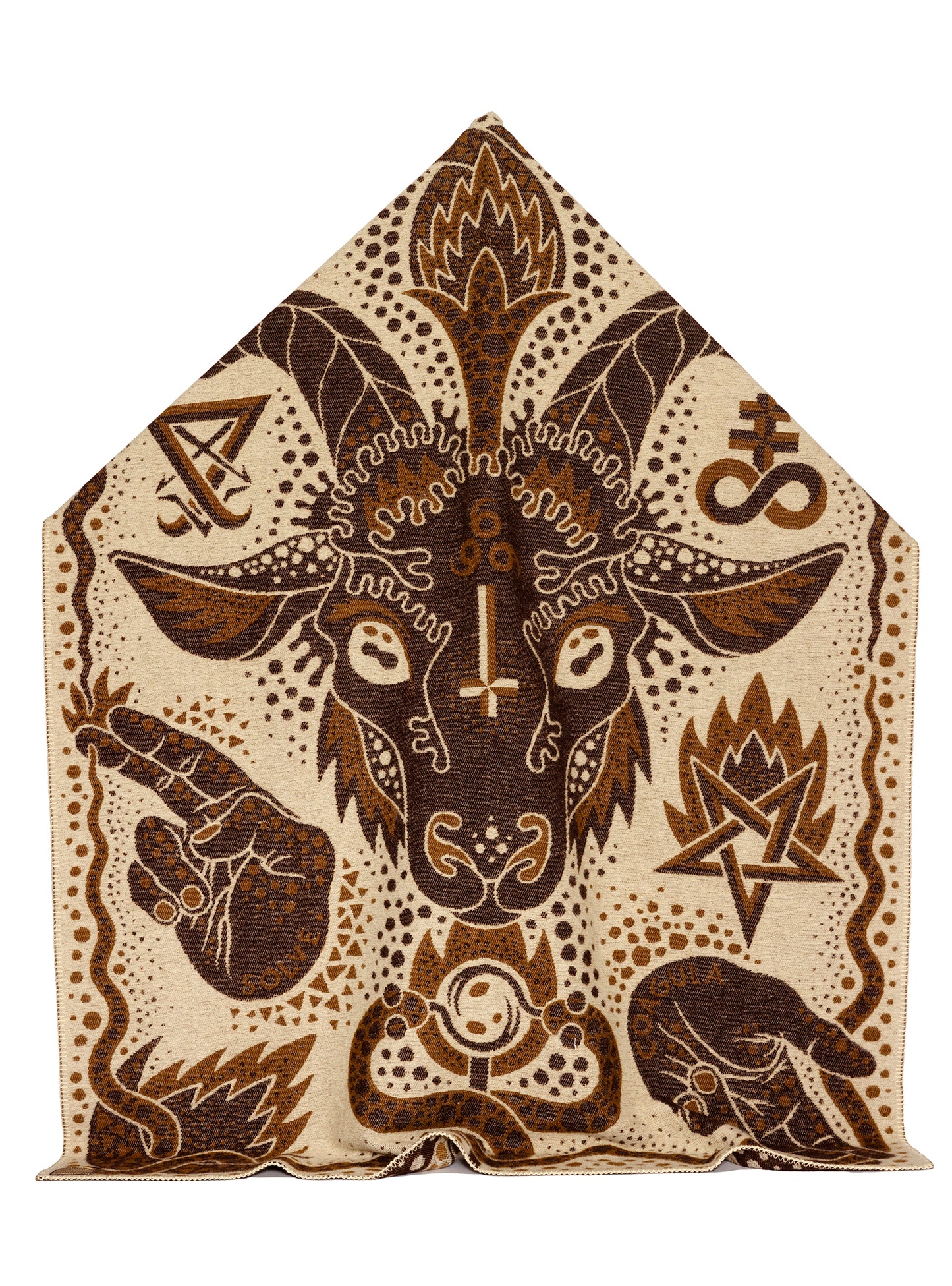 Indigofera x Björn Atldax Wool Blanket Baphomet