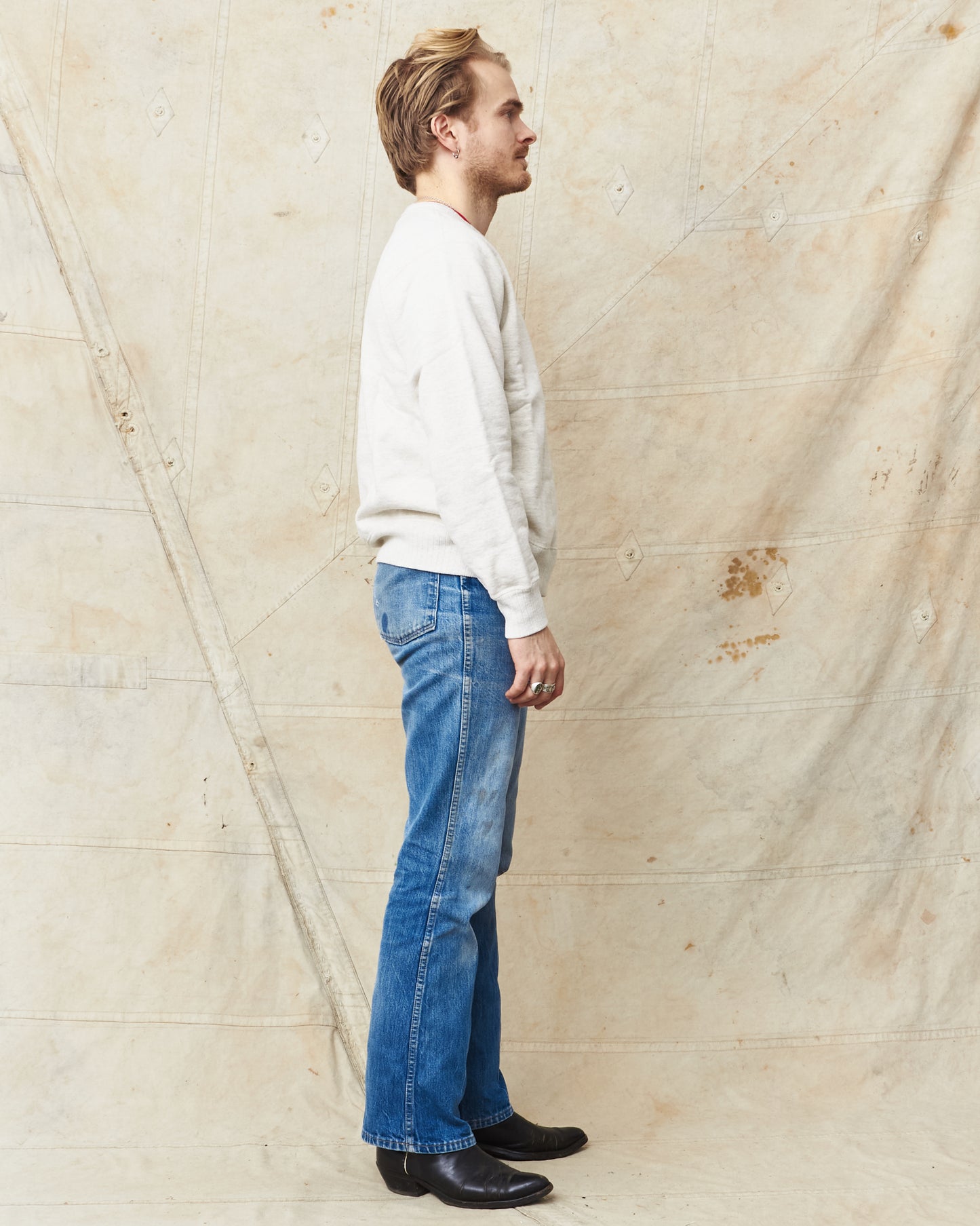 Whitesville Heavyweight Loop-Wheeled Sweatshirt Oatmeal WV67728