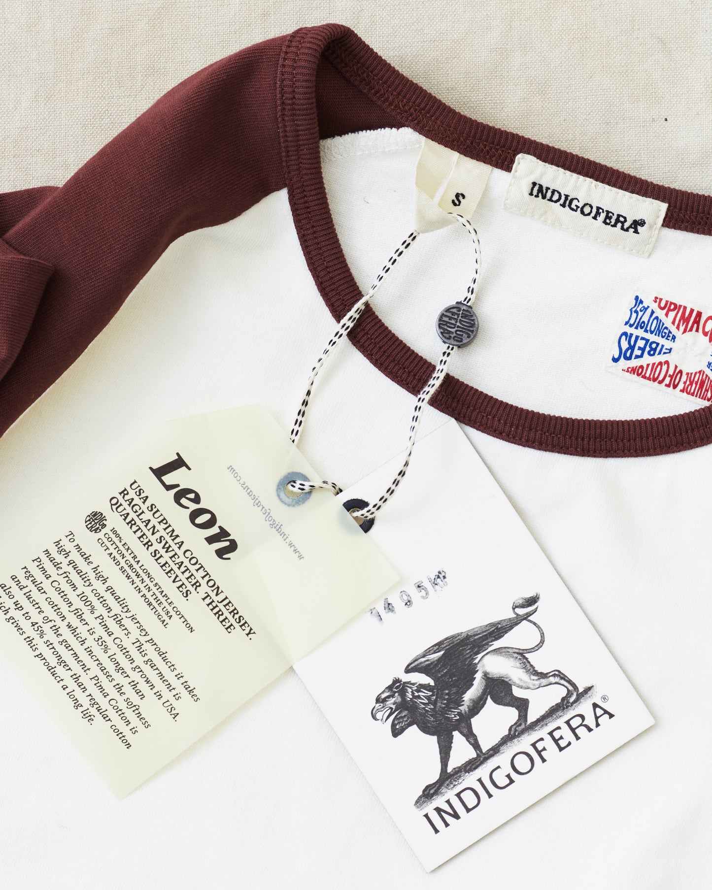 Indigofera Leon Raglan Sweater Cocatoo / Sassafras