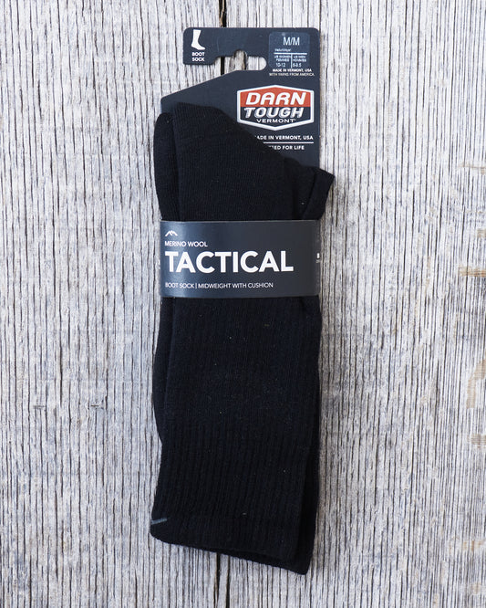 Darn Tough T421 / T4021 Black Boot Sock Midweight Tactical With Cushion