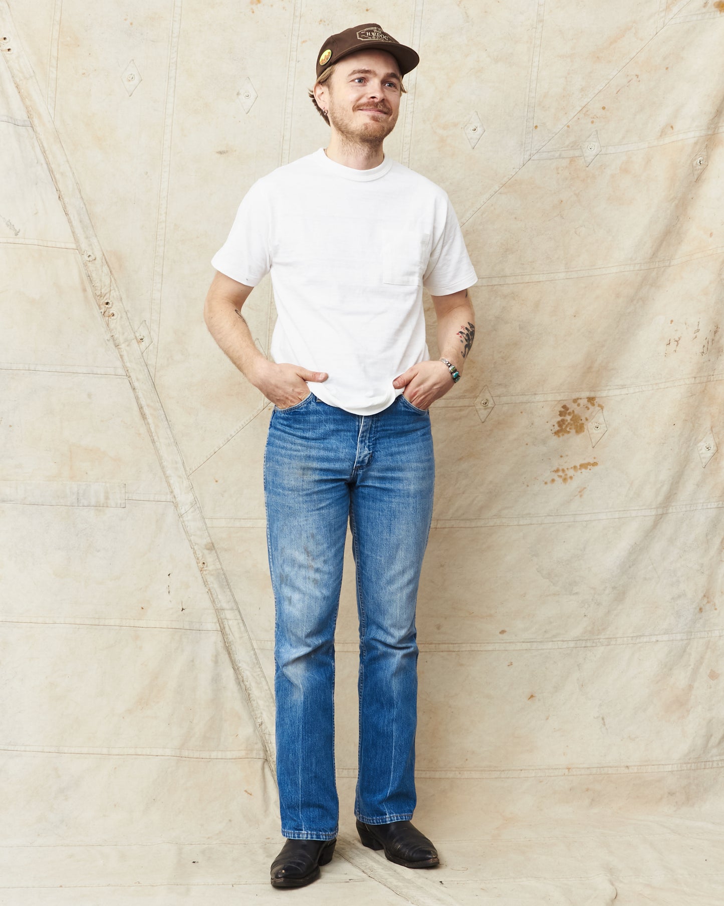 Warehouse & Co. Lot 4601 Pocket T-shirt White