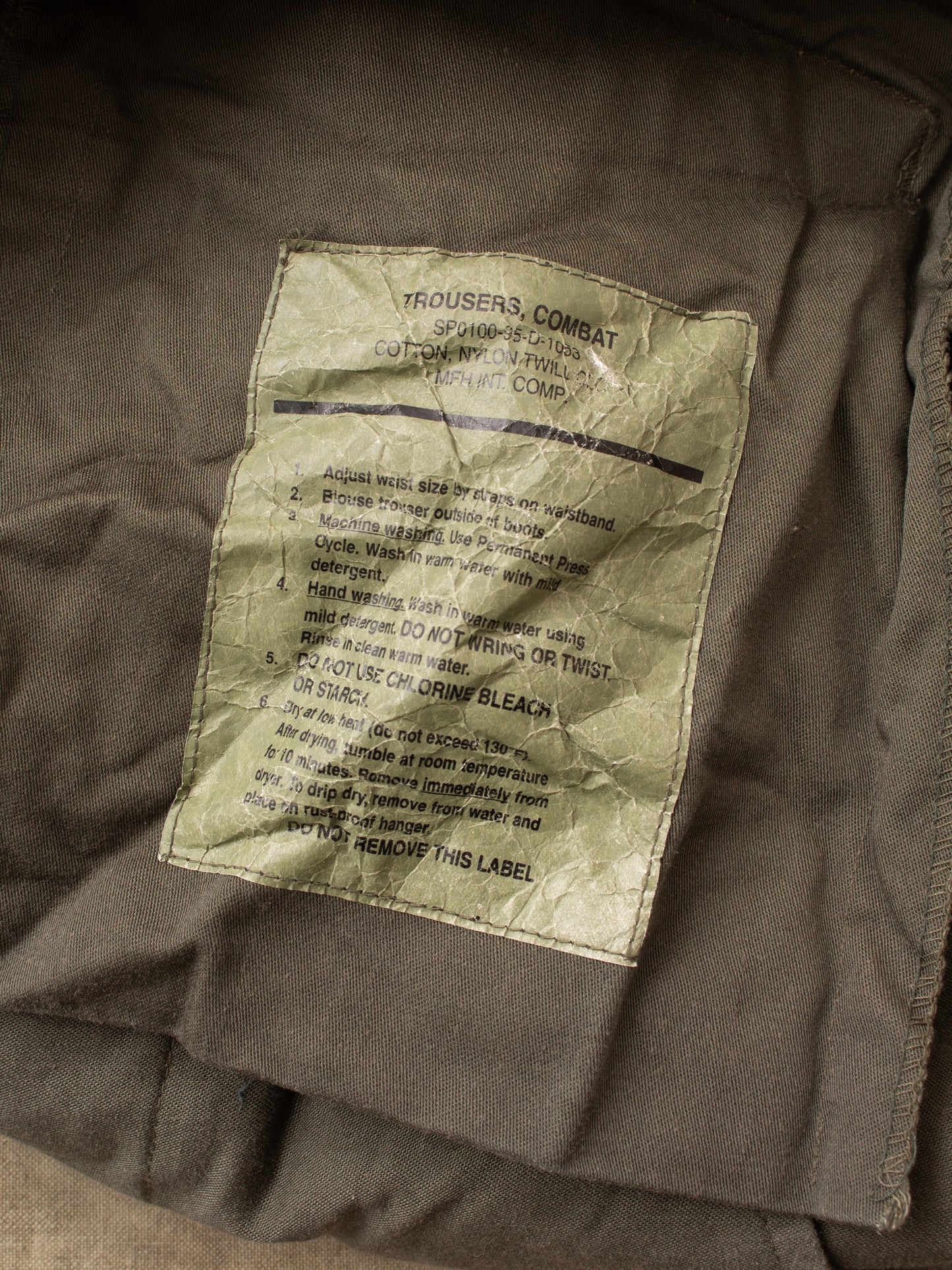 Vintage 1995 US Army Field Trousers Small Regular
