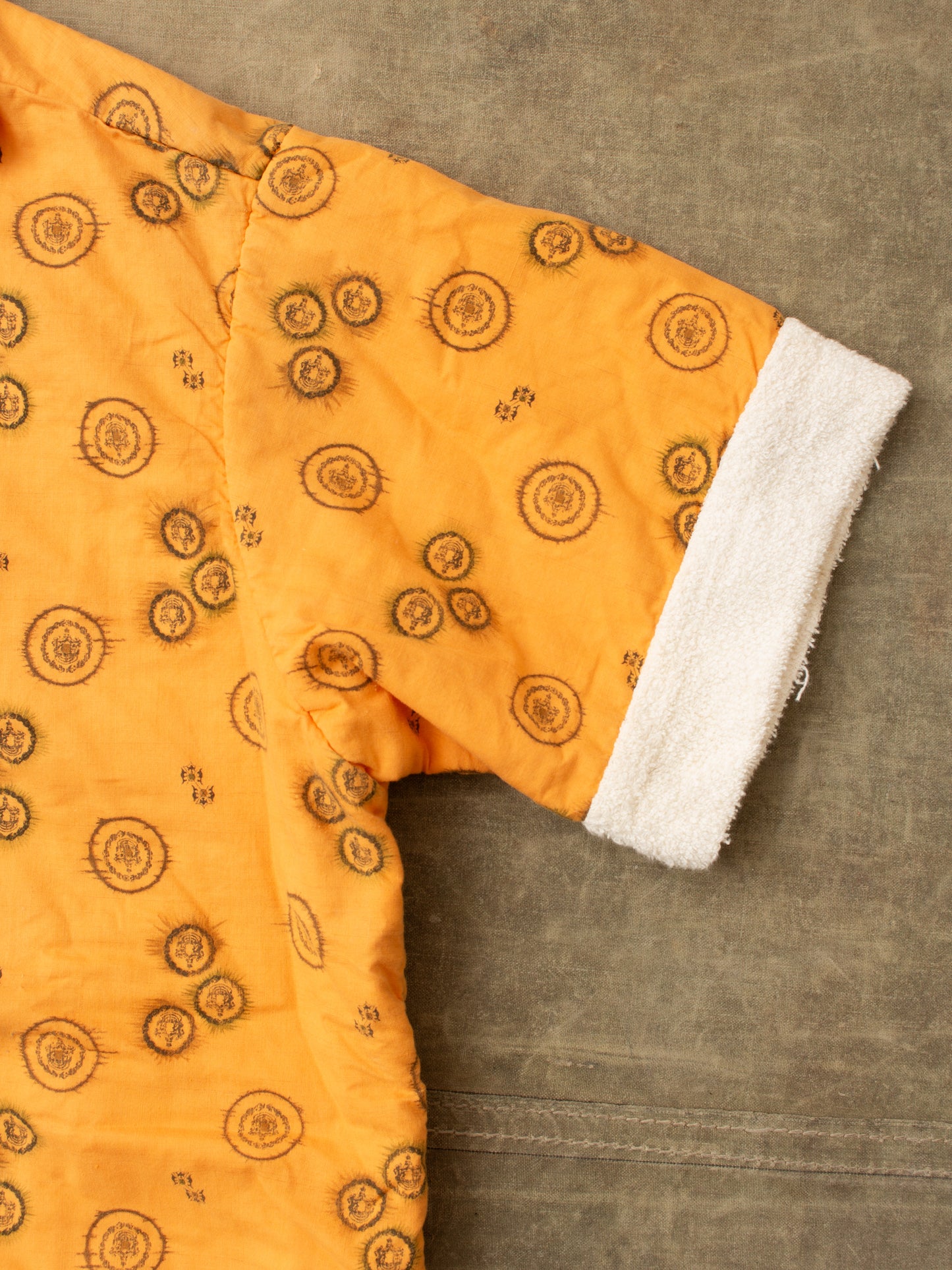 Vintage 50's Laguna Cabana Shirt Terry Cloth Lining