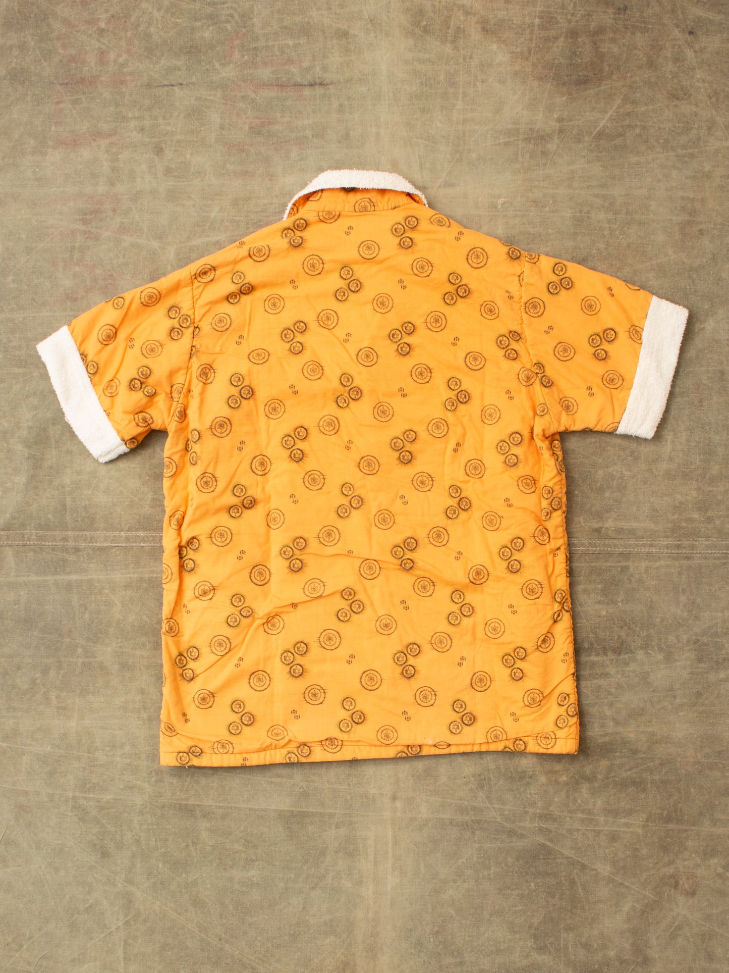 Vintage 50's Laguna Cabana Shirt Terry Cloth Lining
