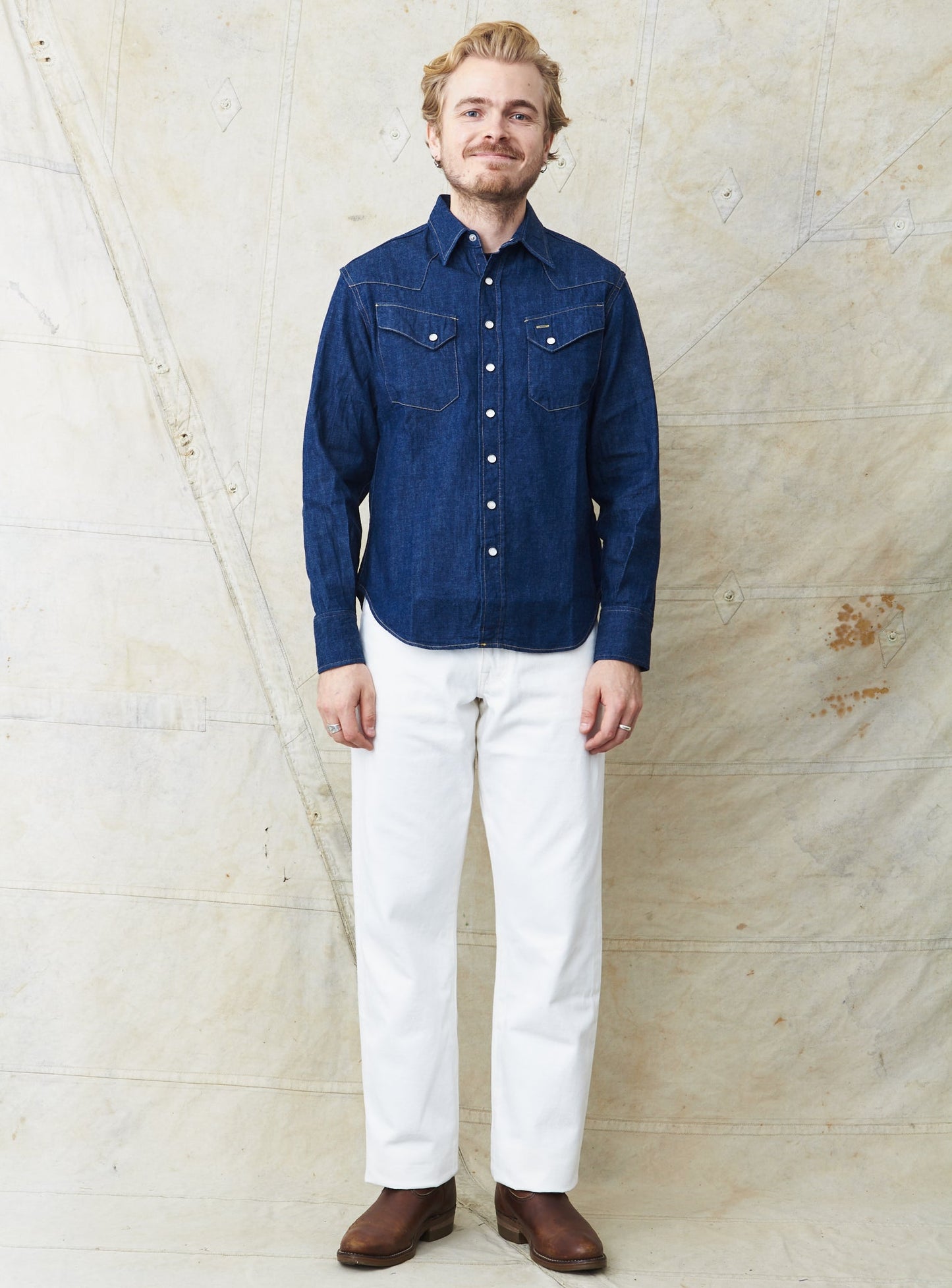 Sugar Cane & Co. Western Shirt Denim SC28190