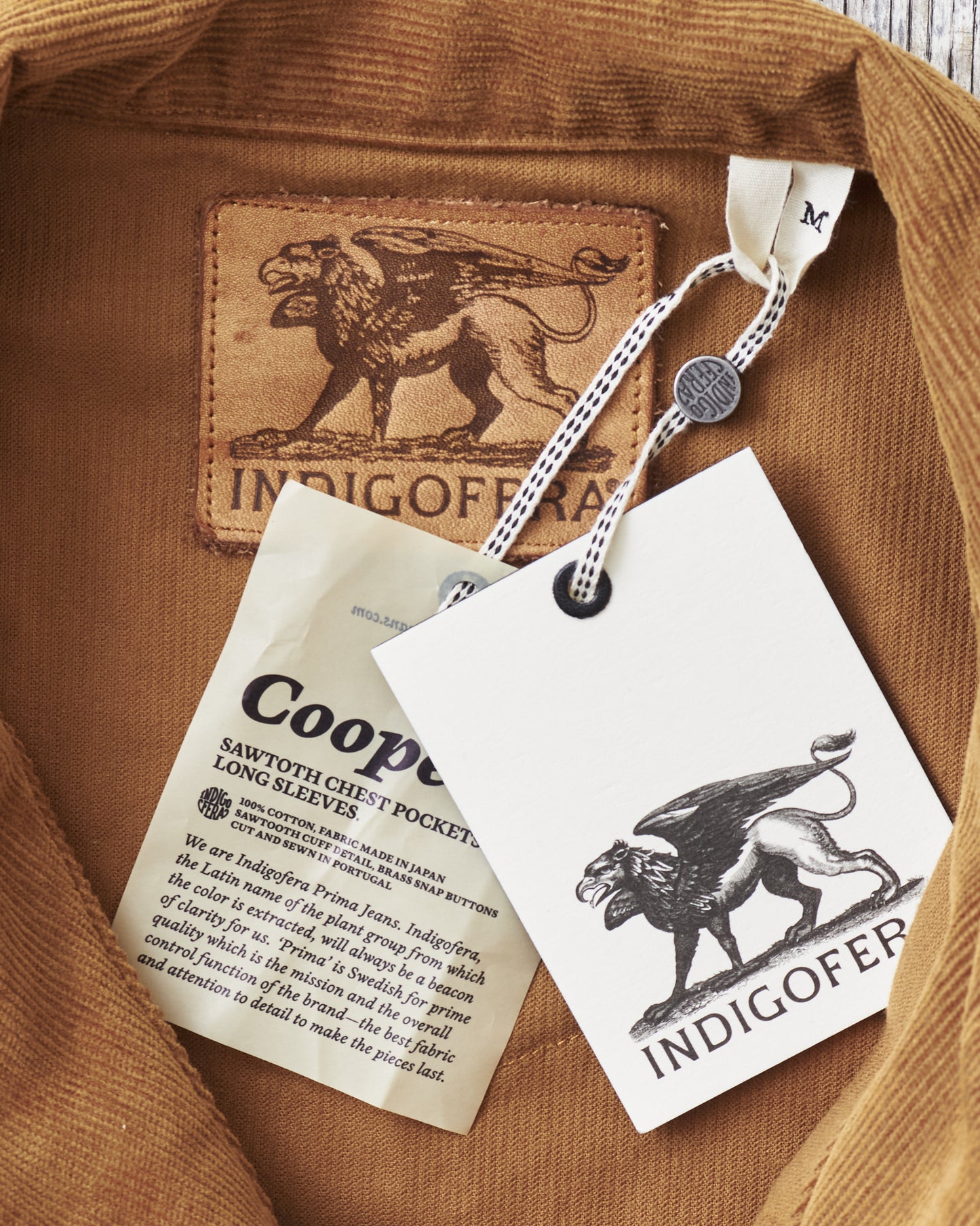 Indigofera Cooper Jacket Corduroy Gold