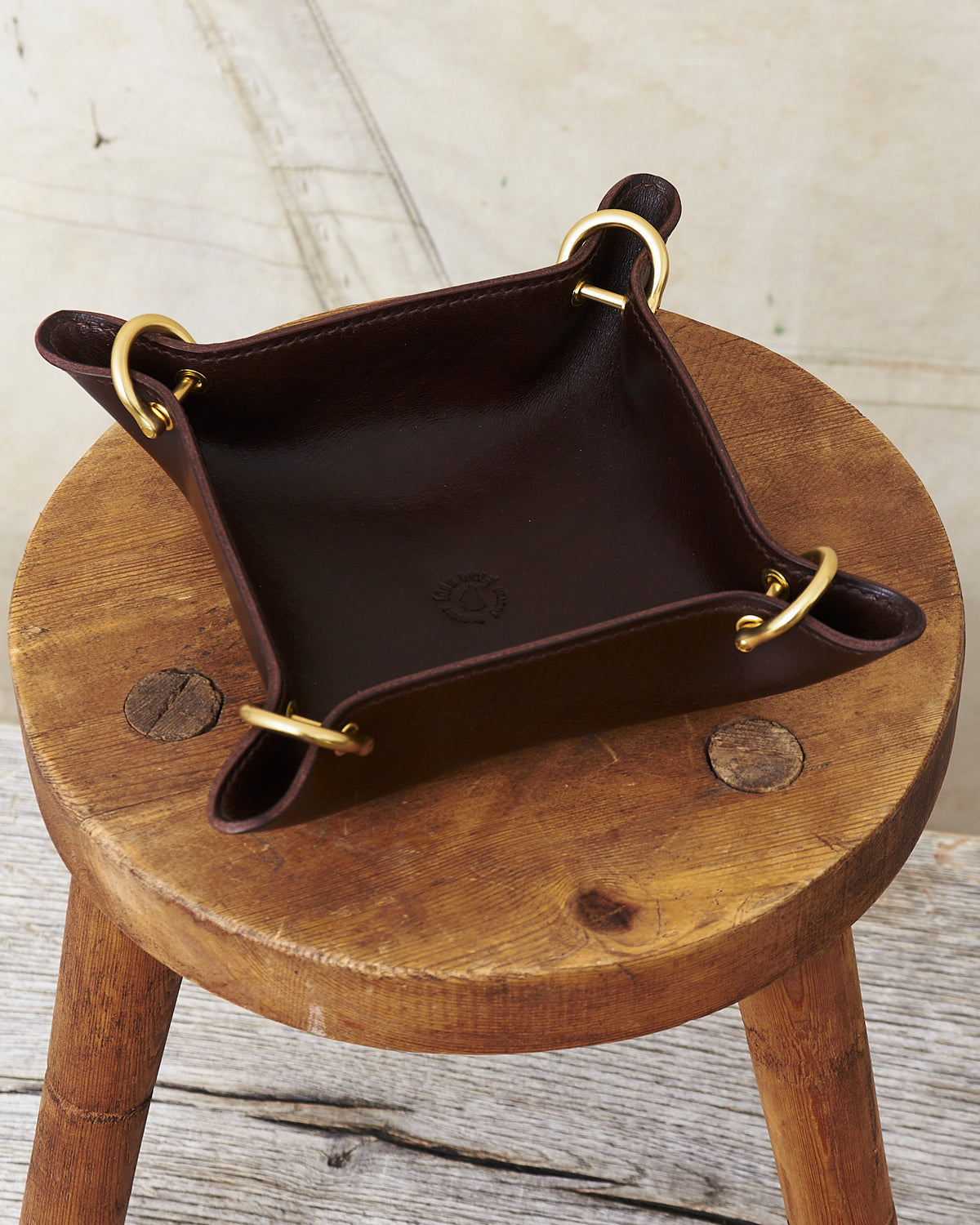 Lone Wolf Leather Leather Bowl Dark Brown Tärnsjö Veg Tanned