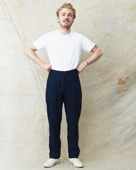 Japan Blue JBJE15003A Sashiko Wide Tapered Pants