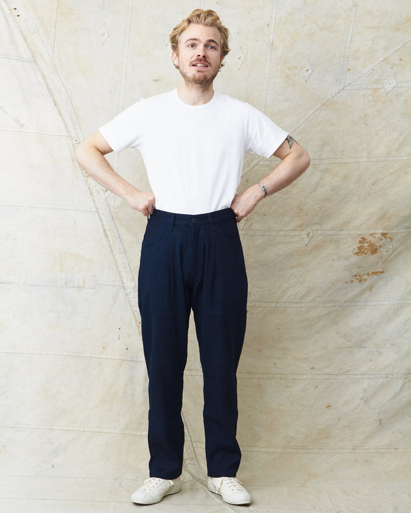 パンツ SASHIKO GREASE PANTS - BLUE SASHIKO DENIM | DIRTYBOX ARCHIVE