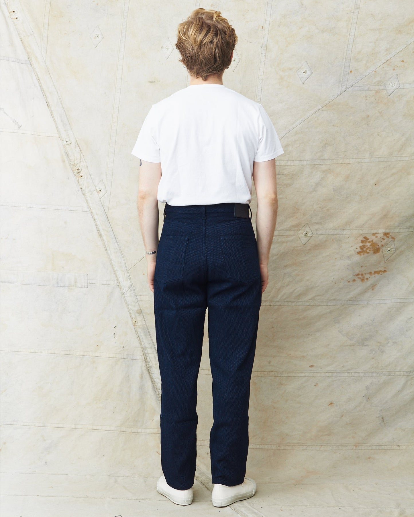 Japan Blue JBJE15003A Sashiko Wide Tapered Pants
