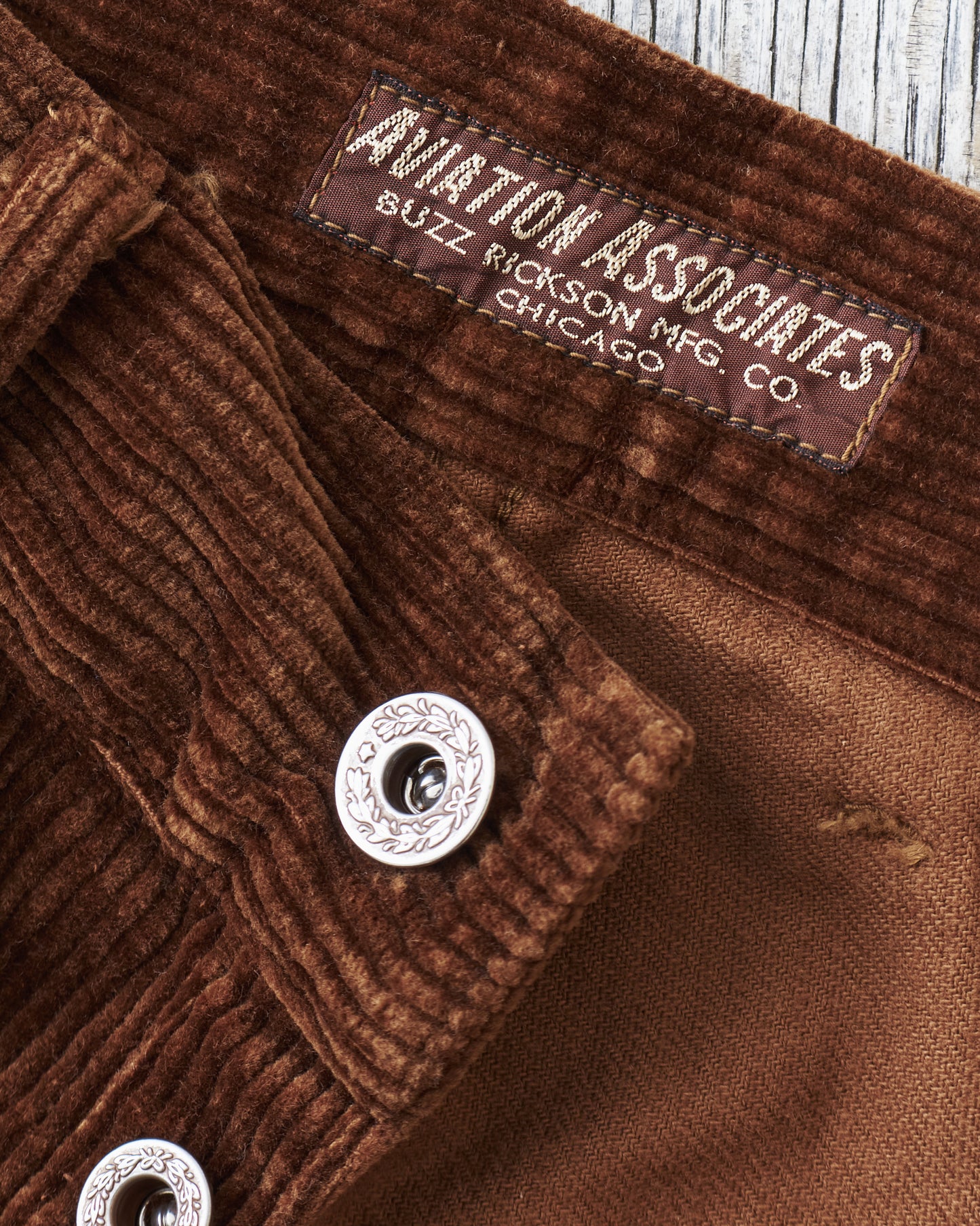 Buzz Rickson's Aviation Associates US Army Working Trousers Corduroy Brown BR42393
