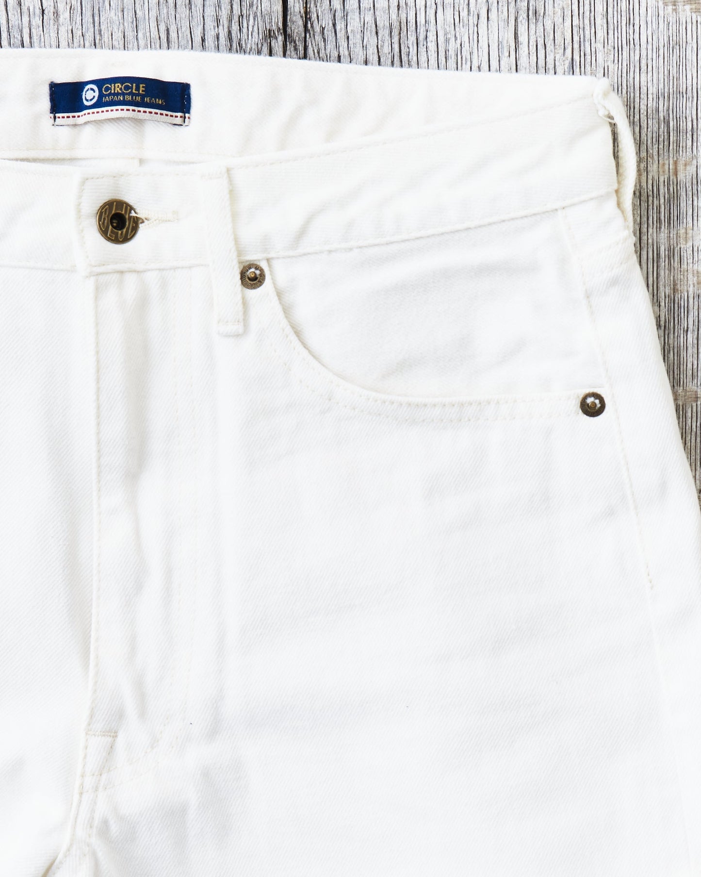Japan Blue JBJE15703A Circle 13,5oz White Straight Loose Fit Jeans