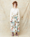 OrSlow 4003 Hawaiian Gathered Rayon Skirt Ecru