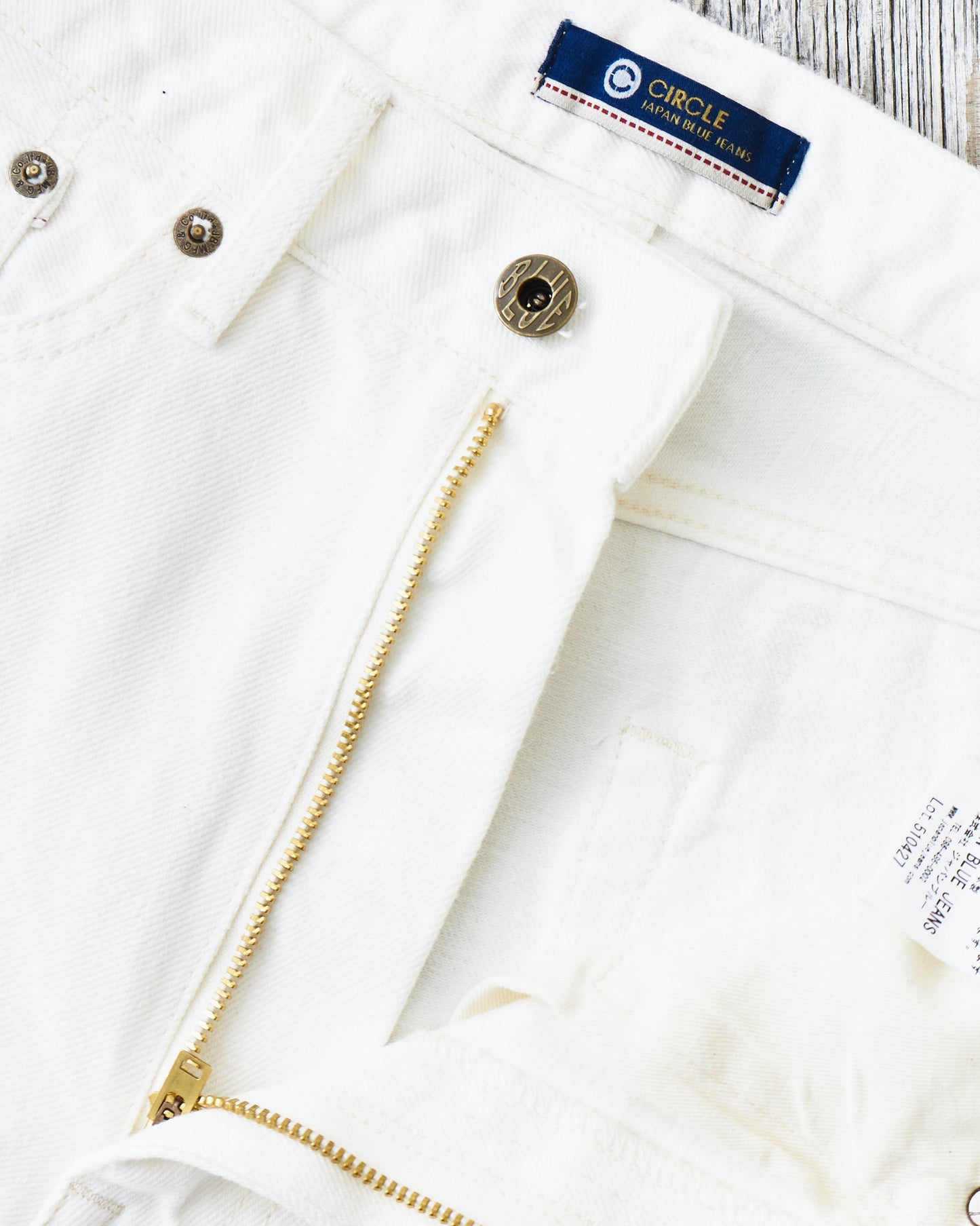 Japan Blue JBJE15703A Circle 13,5oz White Straight Loose Fit Jeans