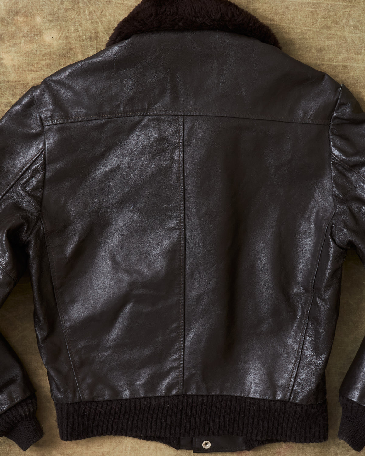 Vintage Gino Leather Flight Jacket Brown Size 38 / Small