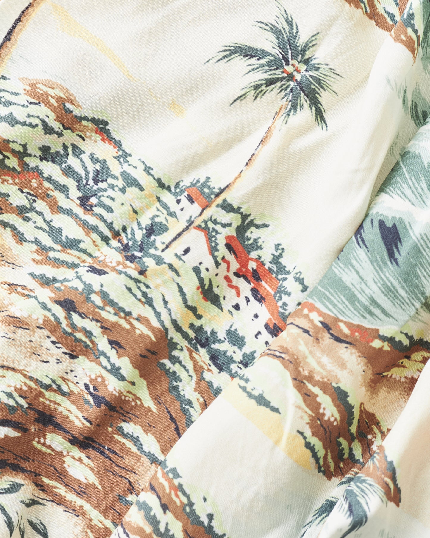 OrSlow 4003 Hawaiian Gathered Rayon Skirt Ecru