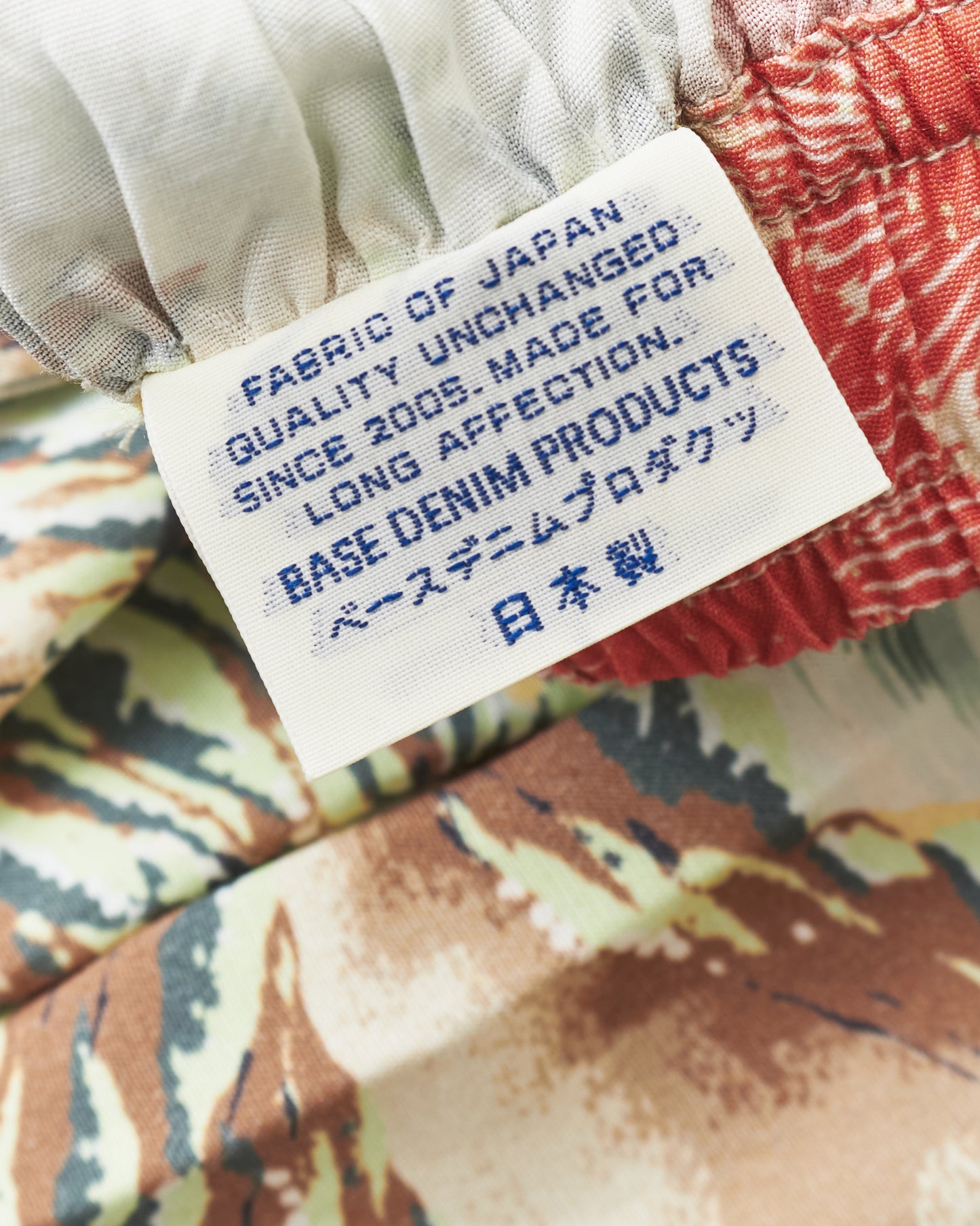 OrSlow 4003 Hawaiian Gathered Rayon Skirt Ecru