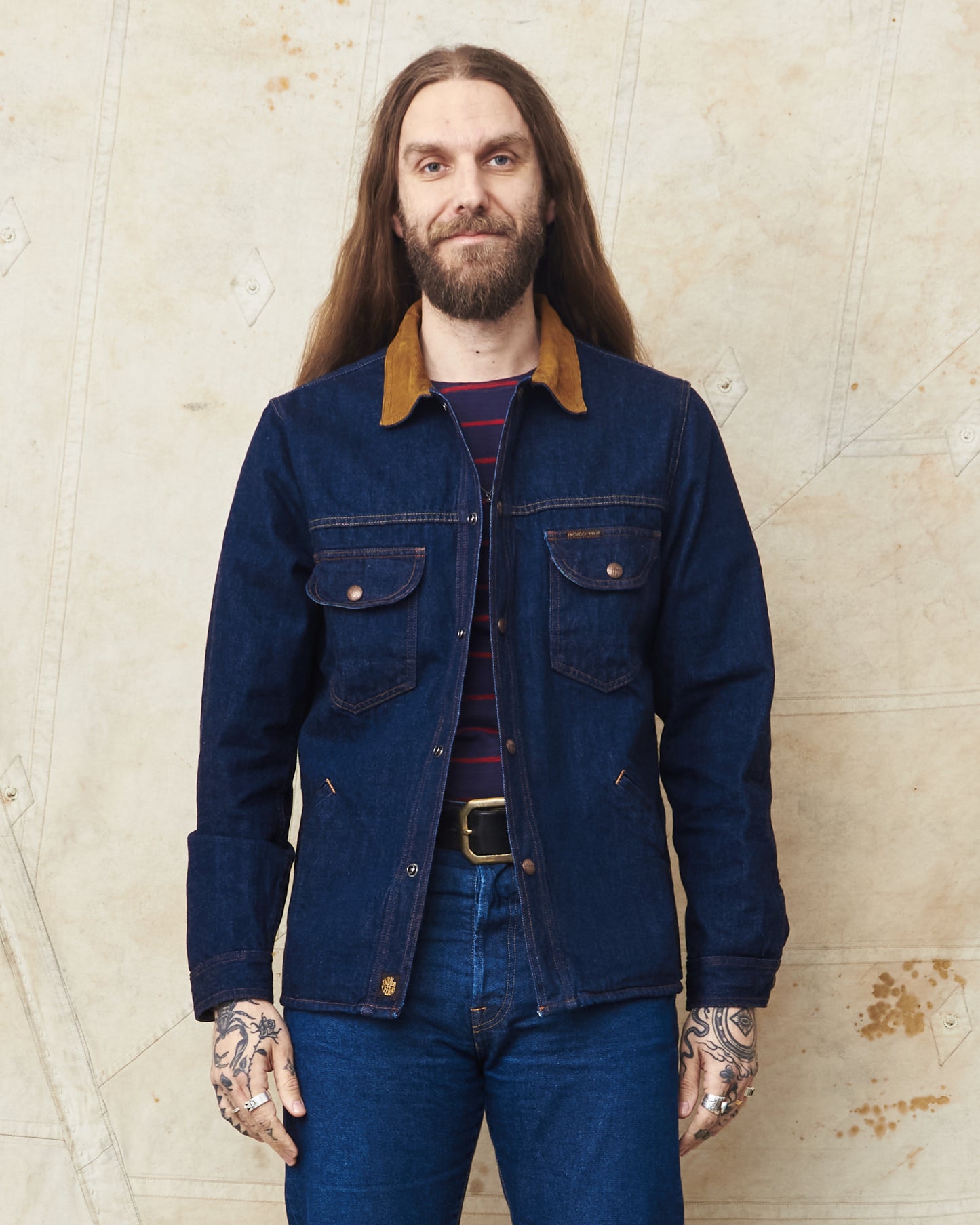 Indigofera Fargo Trucker Jacket Vintage 70's Denim