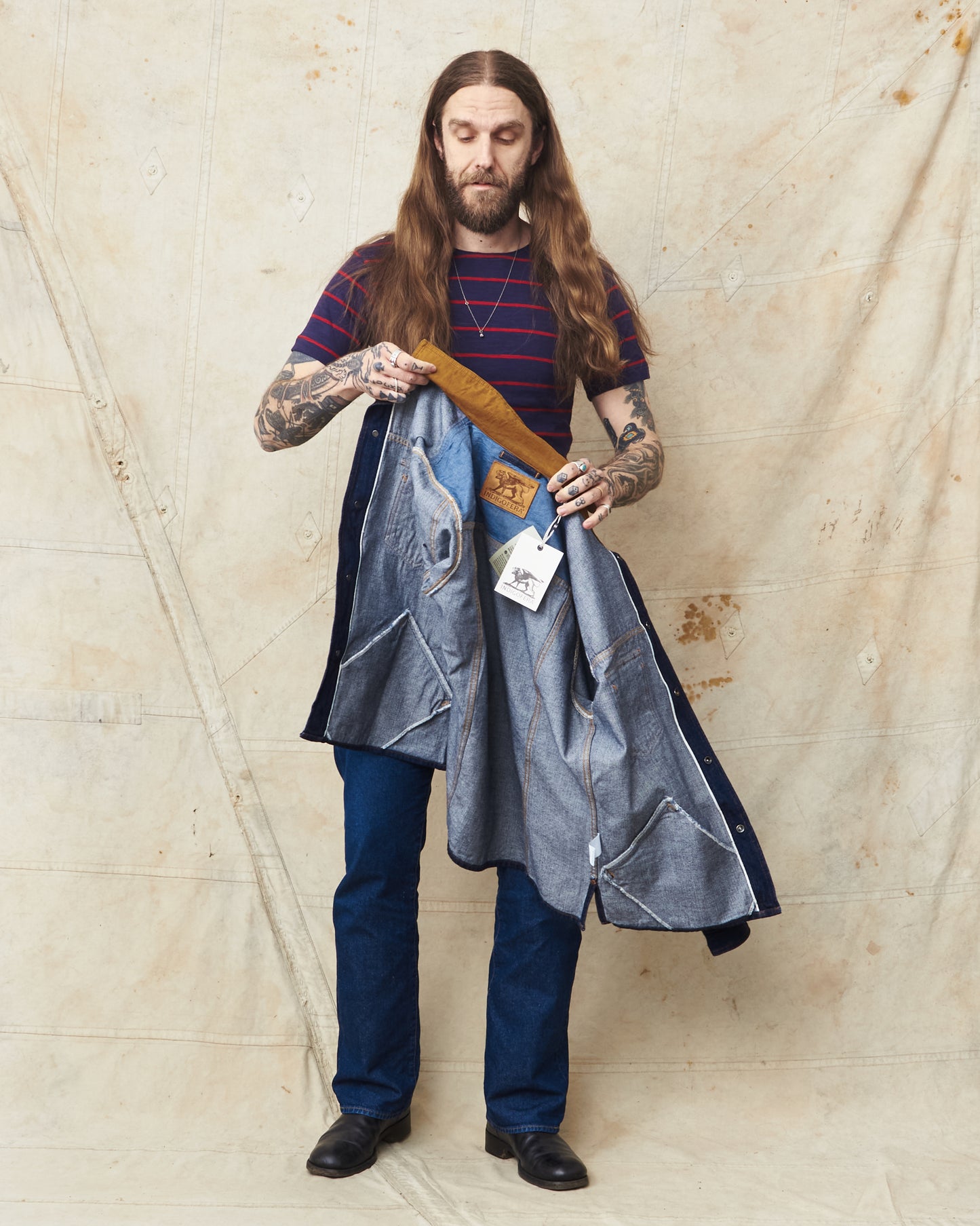 Indigofera Fargo Trucker Jacket Vintage 70's Denim