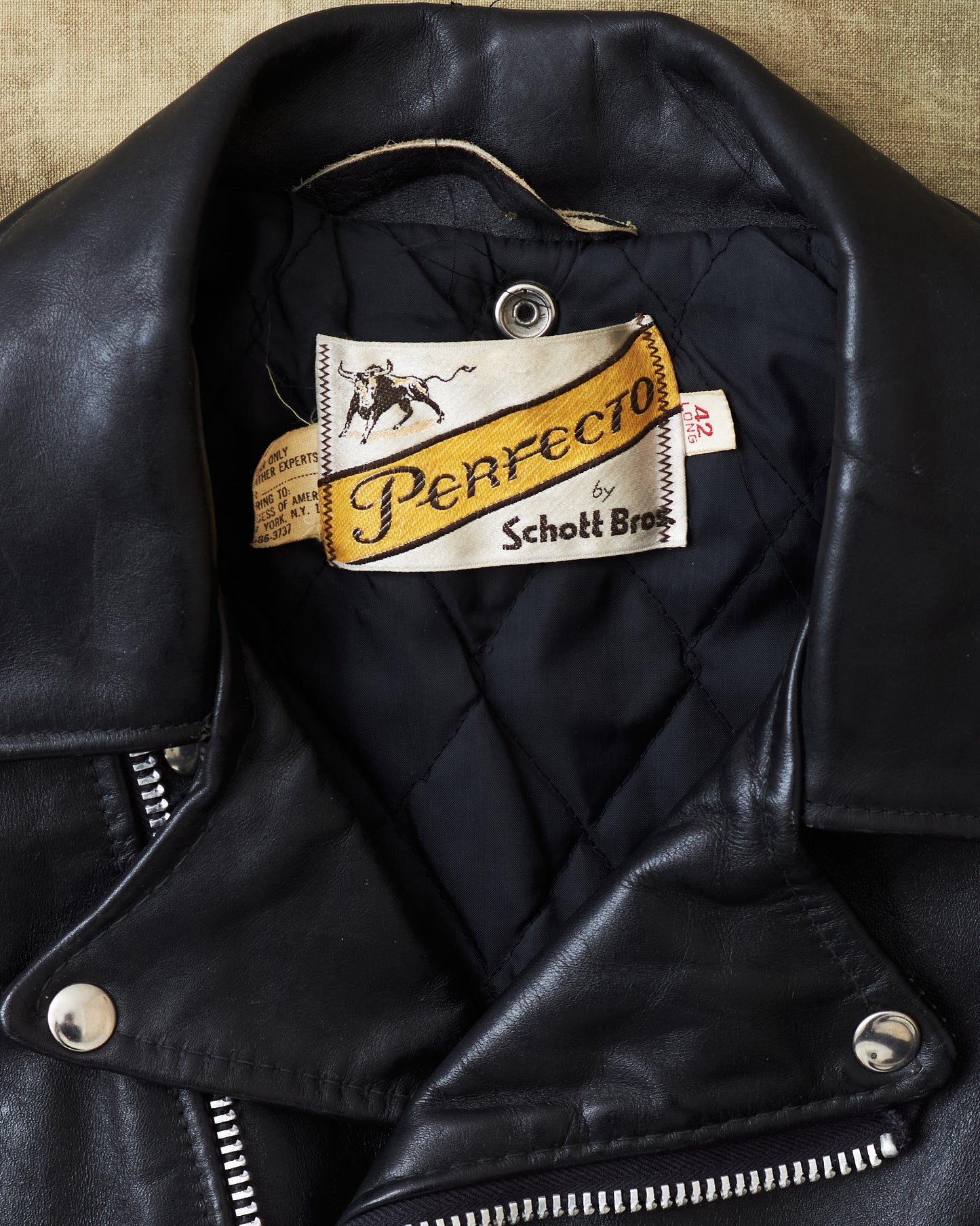 Second Hand Schott Perfecto Jacket Black Size 42 Long
