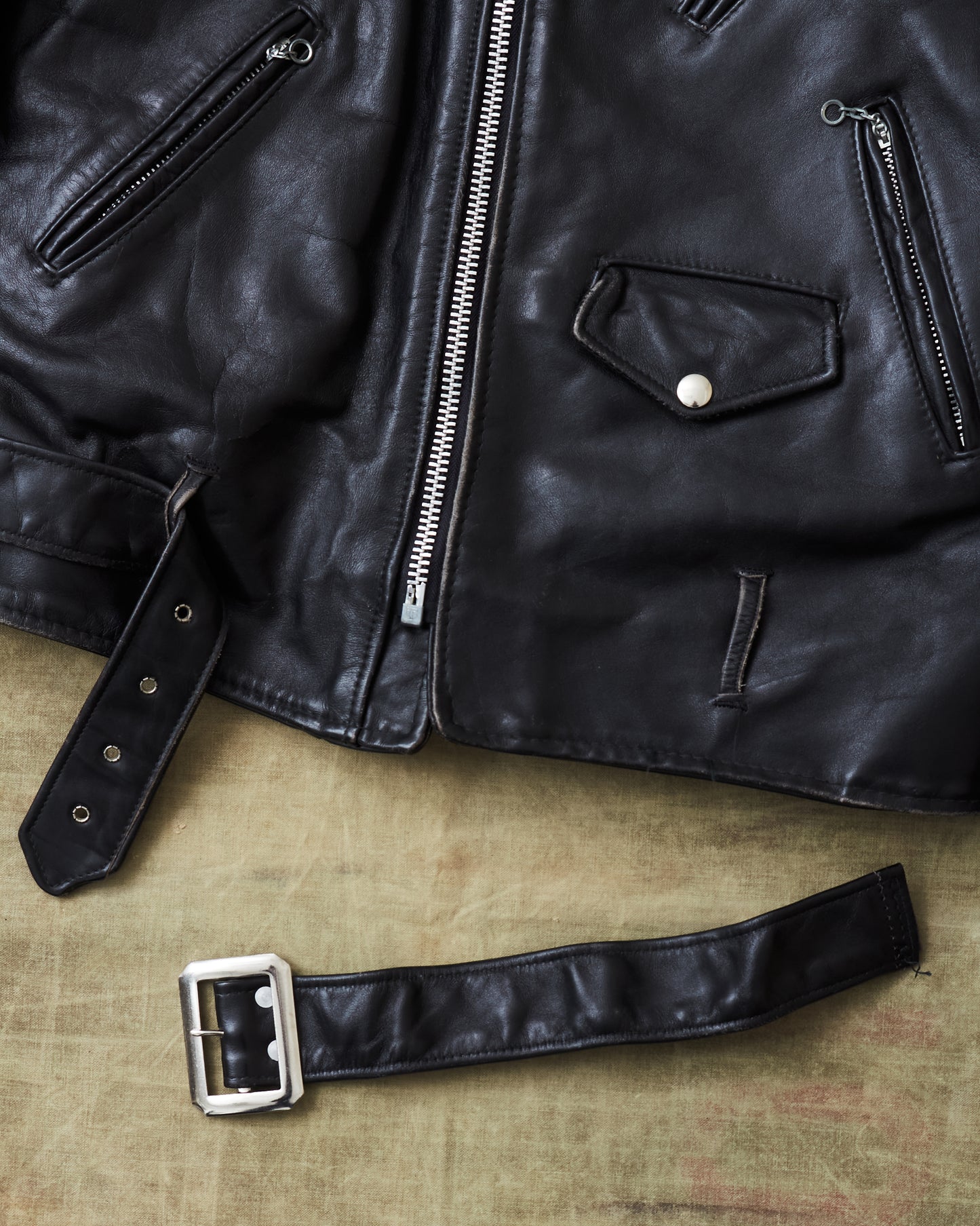 Second Hand Schott Perfecto Jacket Black Size 42 Long