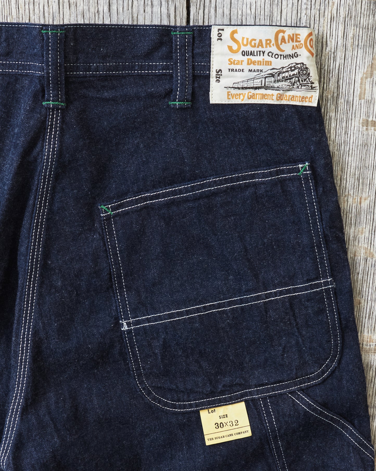 Sugar Cane & Co SC42495 11oz. Blue Denim Work Pants