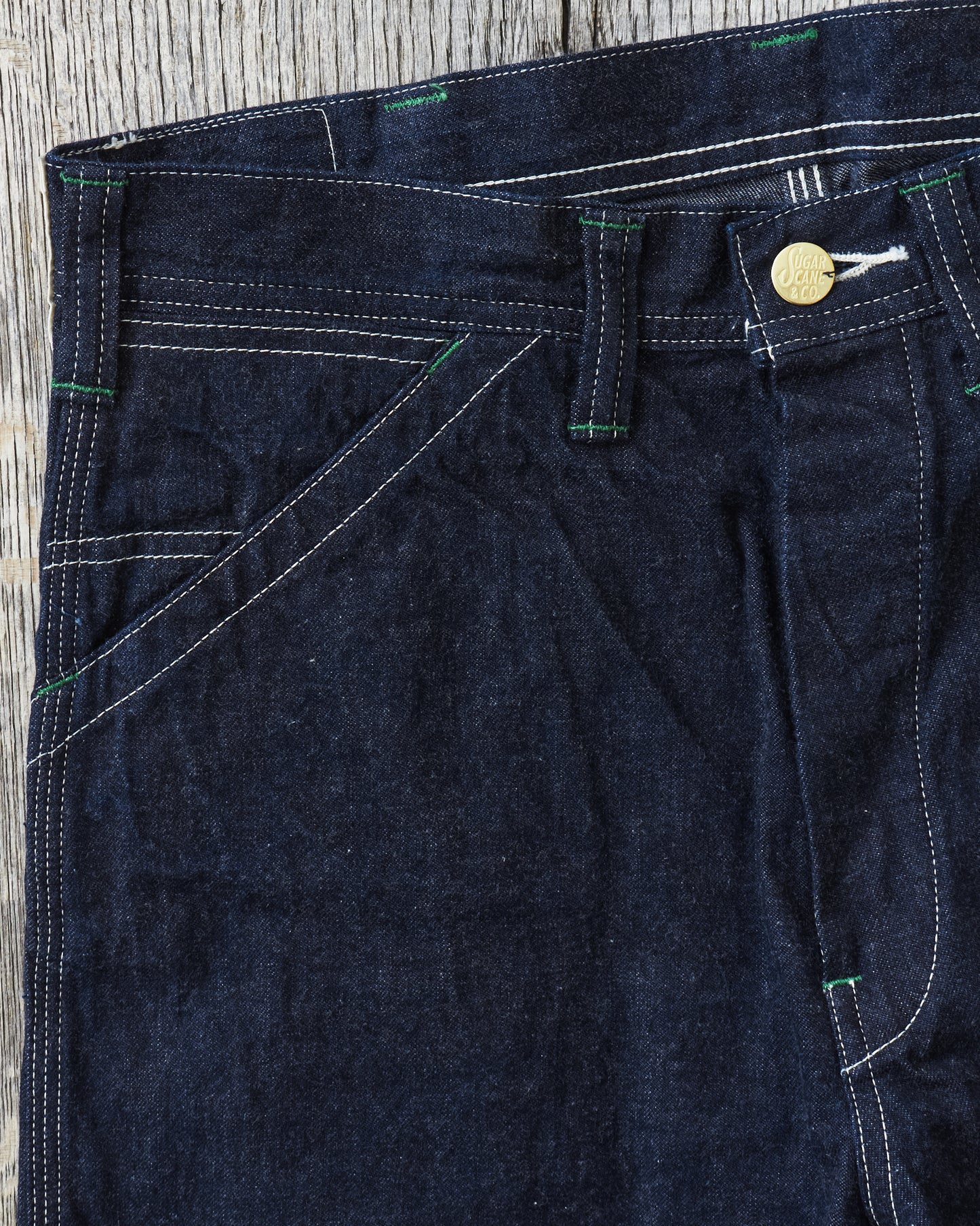 Sugar Cane & Co SC42495 11oz. Blue Denim Work Pants