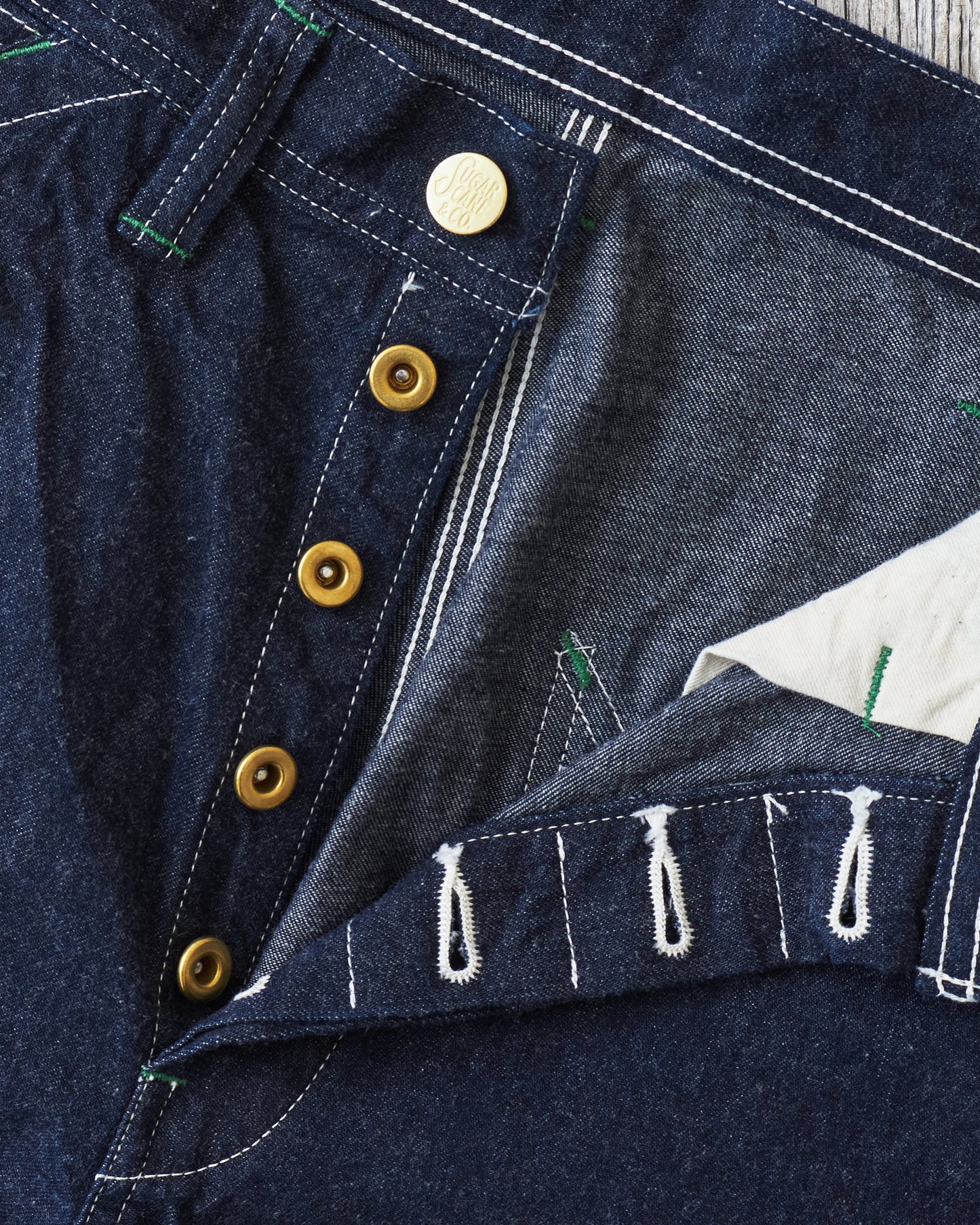 Sugar Cane & Co SC42495 11oz. Blue Denim Work Pants