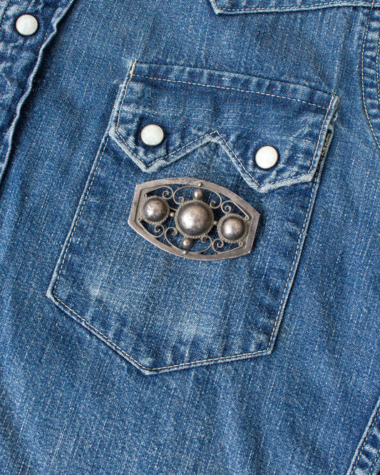 Vintage Made in Mexico Silver Brooch