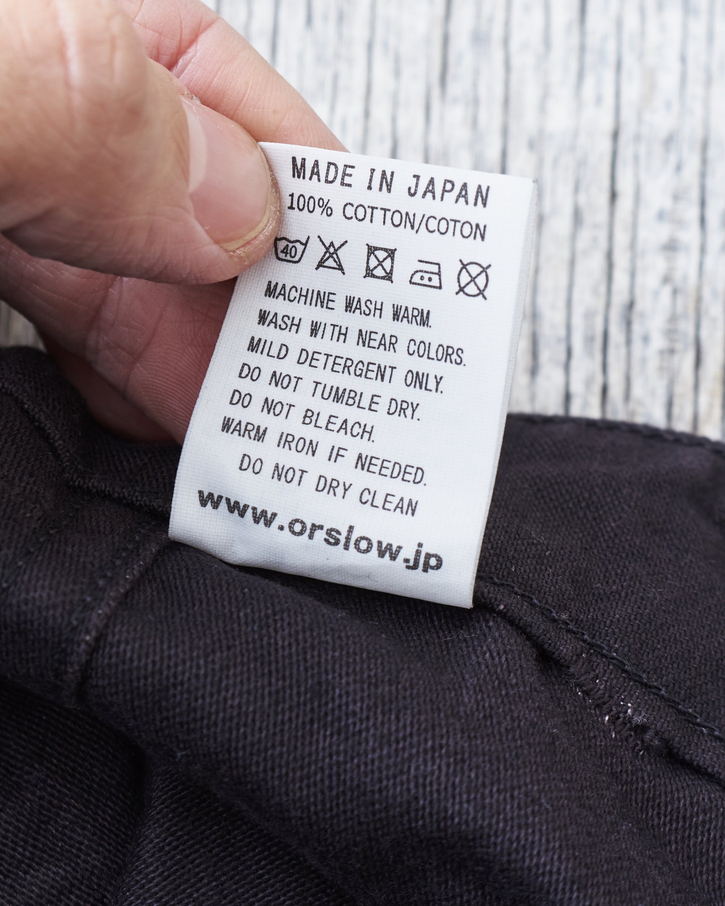 OrSlow 5002 Fatigue Pants Black