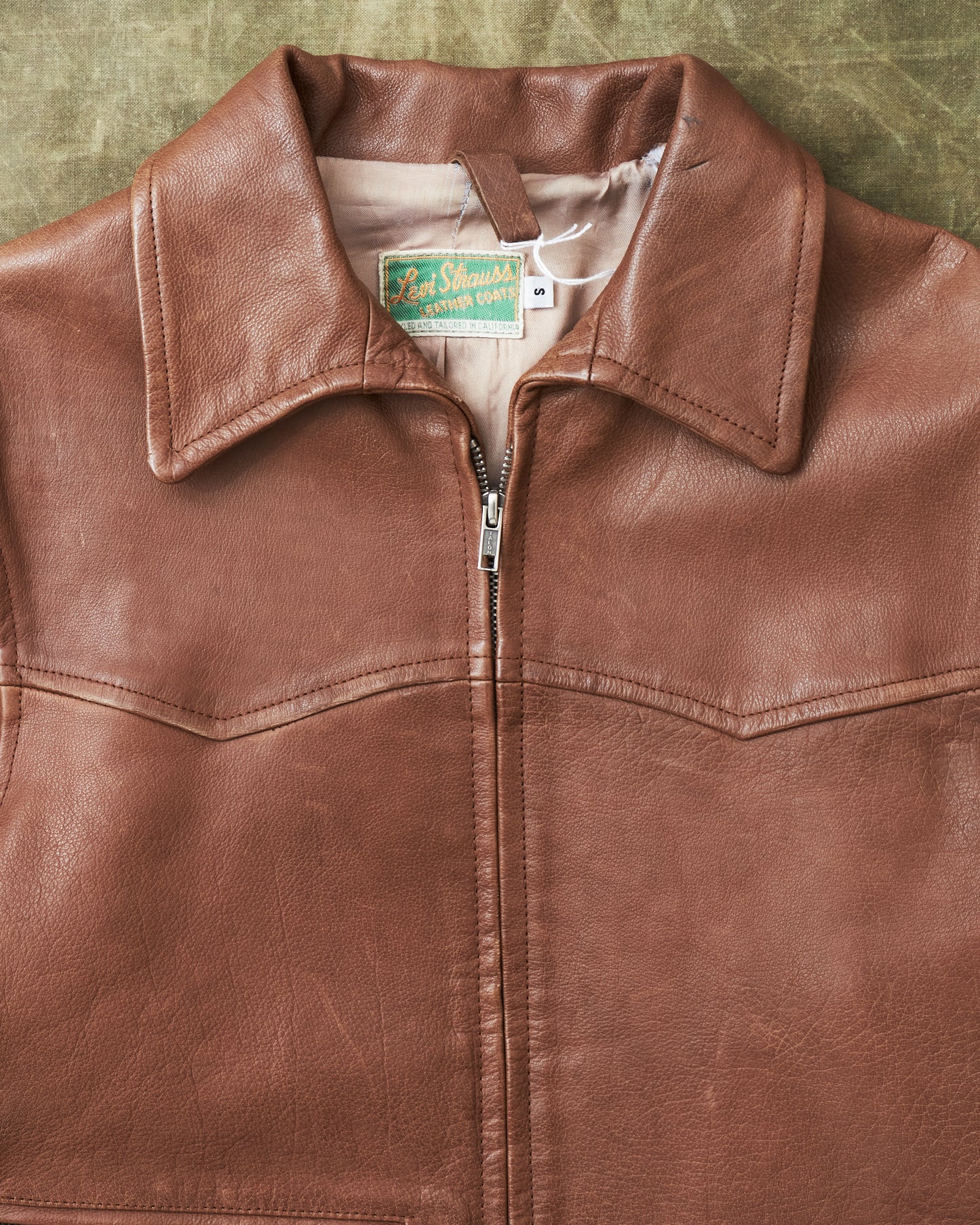 Second Hand Levi's Vintage Clothing Leather Jacket Size S