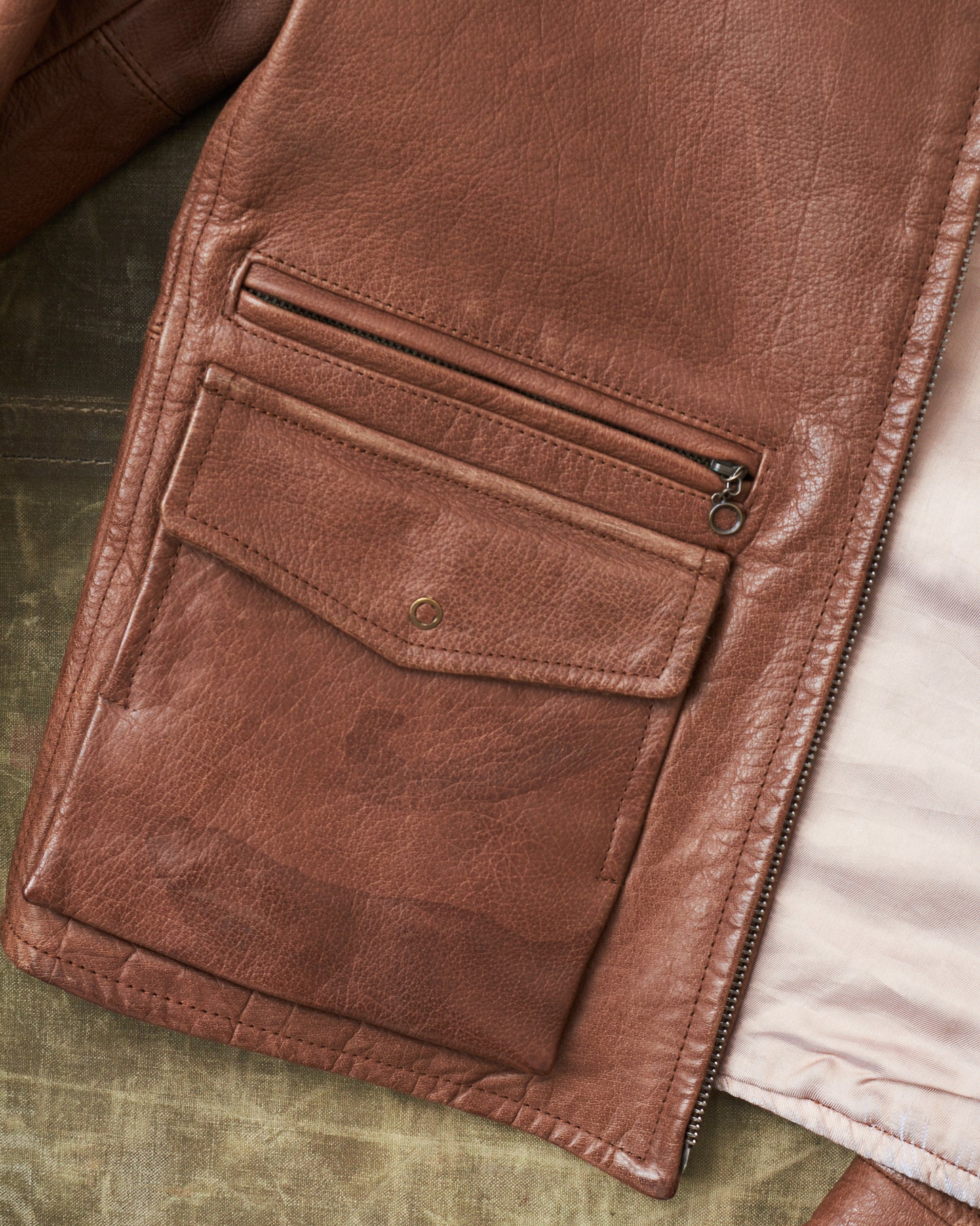 Second Hand Levi's Vintage Clothing Leather Jacket Size S