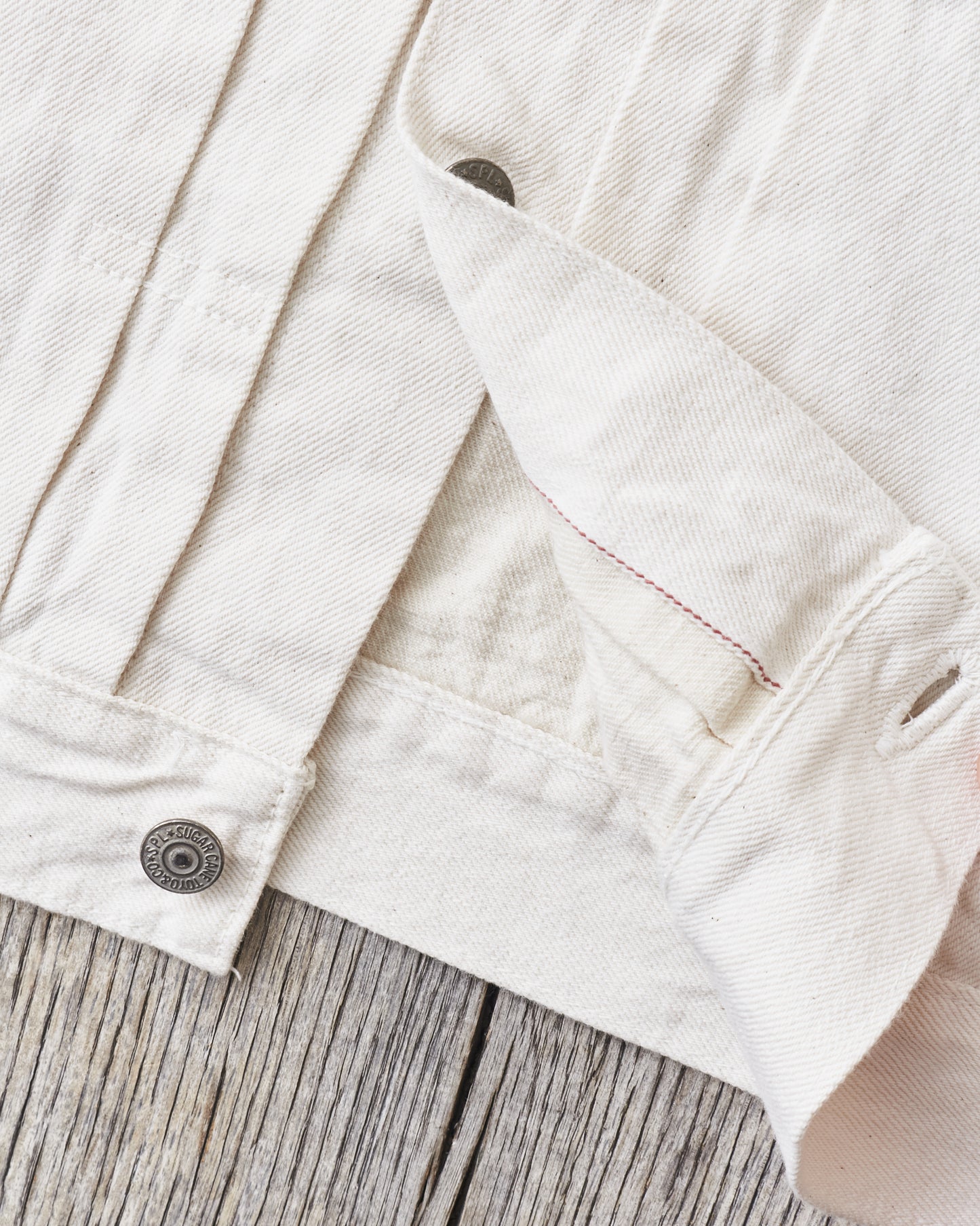 Sugar Cane & Co SC15720 1953 Type 2, 13 oz White Denim Jacket