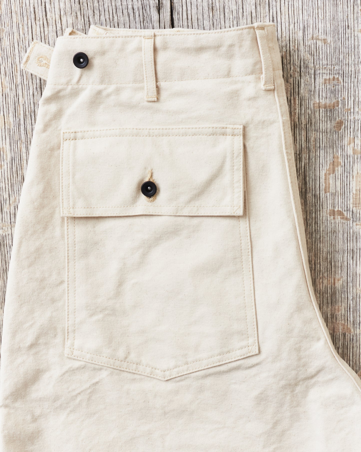 Sailor Moku Products Lot No. SM42524 10oz. White Cotton Duck Work Pants