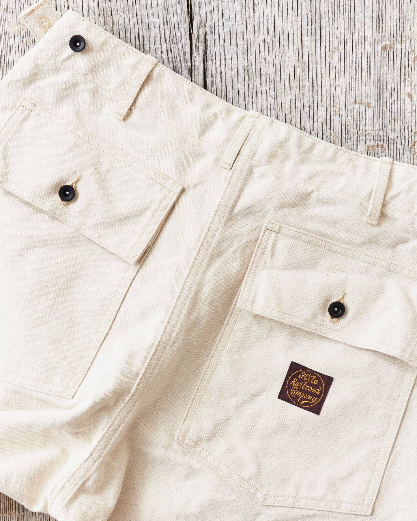 Sailor Moku Products Lot No. SM42524 10oz. White Cotton Duck Work Pants