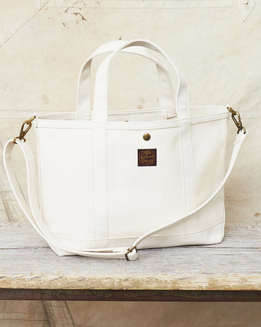 Sailor Moku Products Lot No. SM02849 Hilo Railroad Company White Canvas Tote Bag