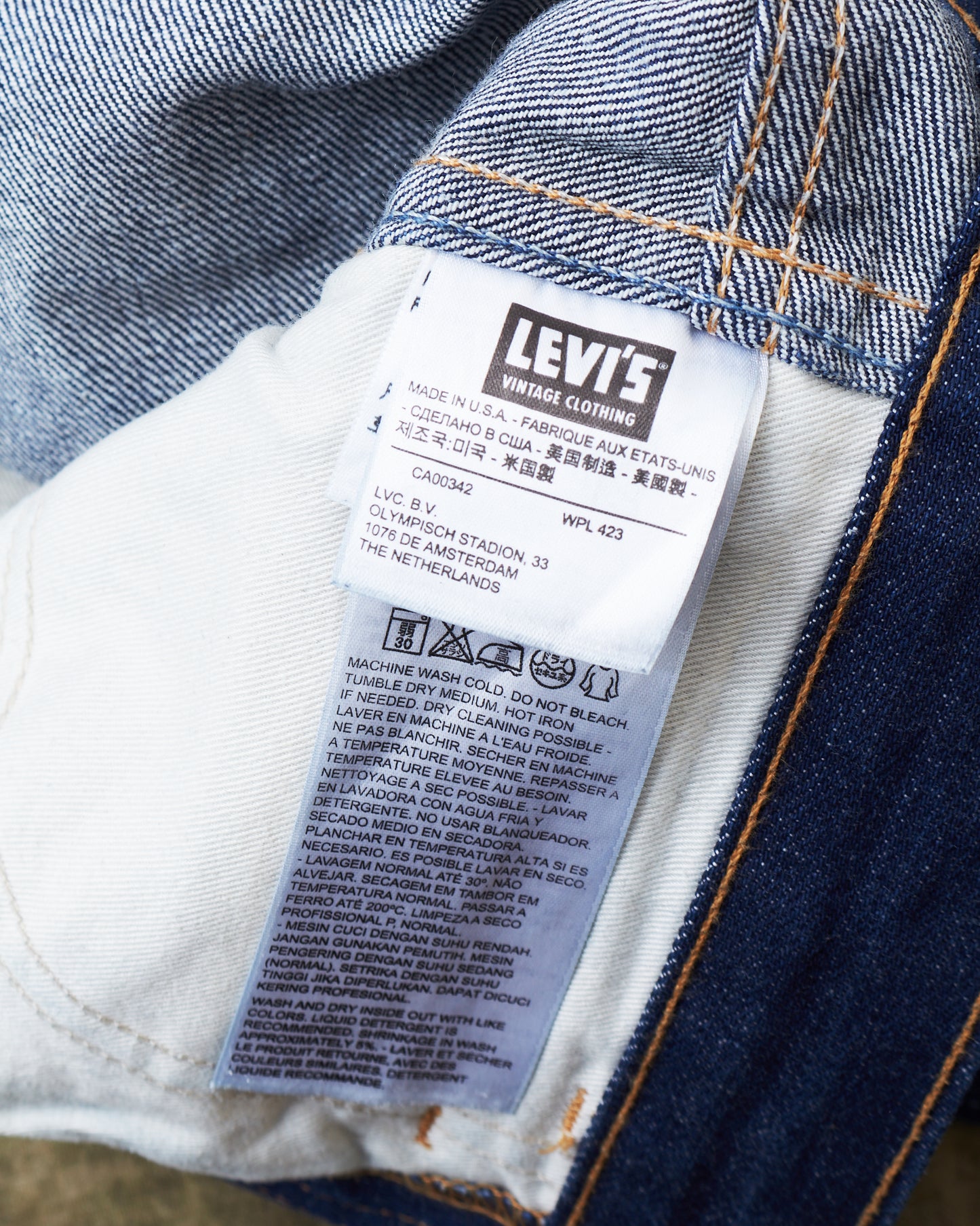 Second Hand Levi's Vintage Clothing 606 Big E Jeans W29 / L32