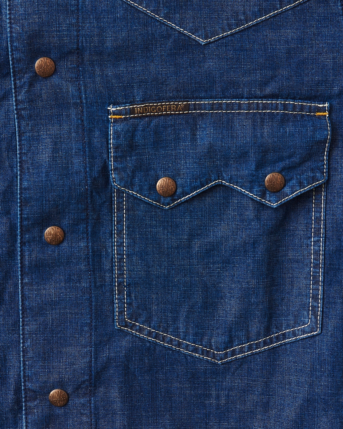 Indigofera Cooper Shirt Military Chambray