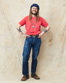 Whitesville Lot No. WV79531 Pigment Dye Pocket T-Shirt Red