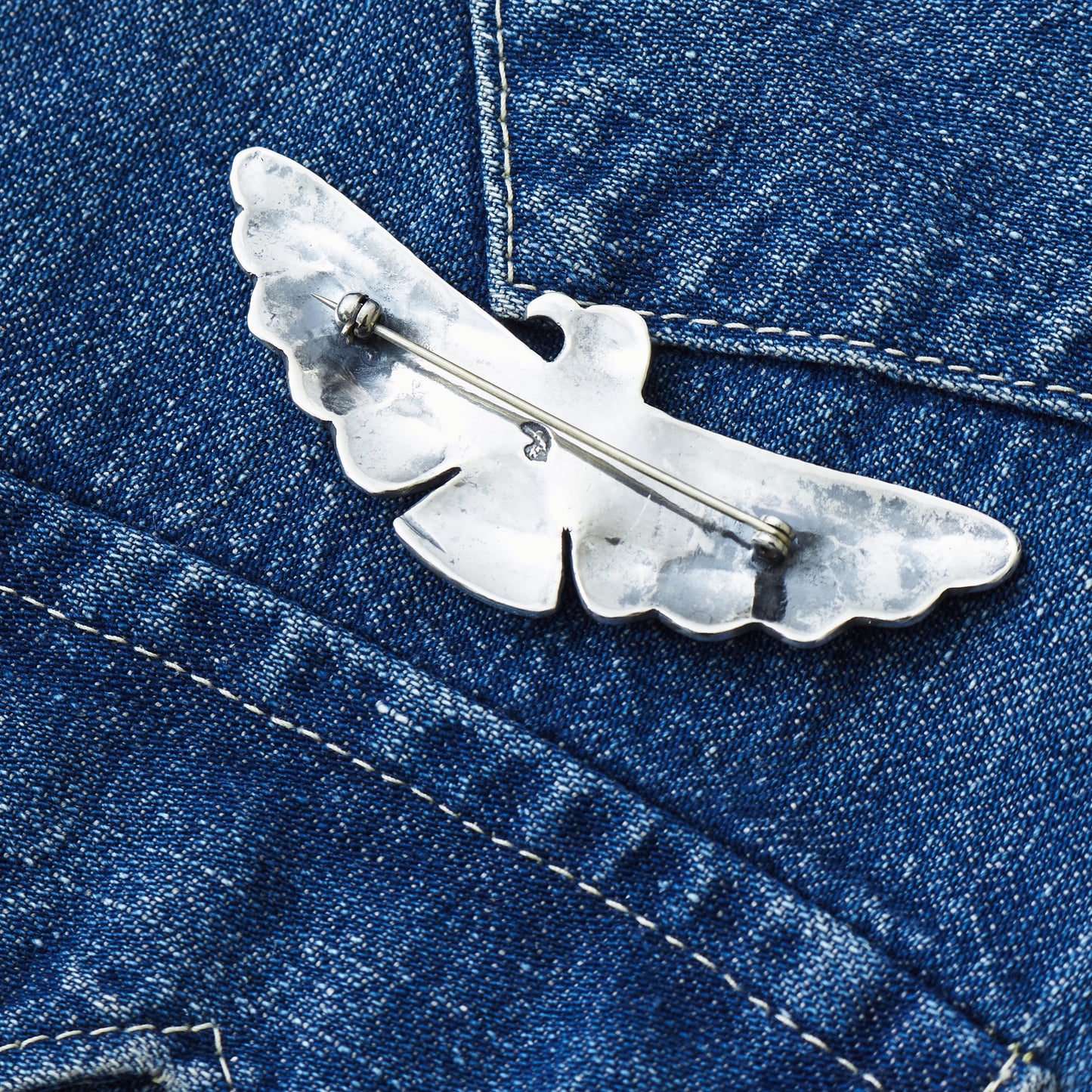 Larry Smith Open Wing Thunderbird Turquoise Pin OT-P0084