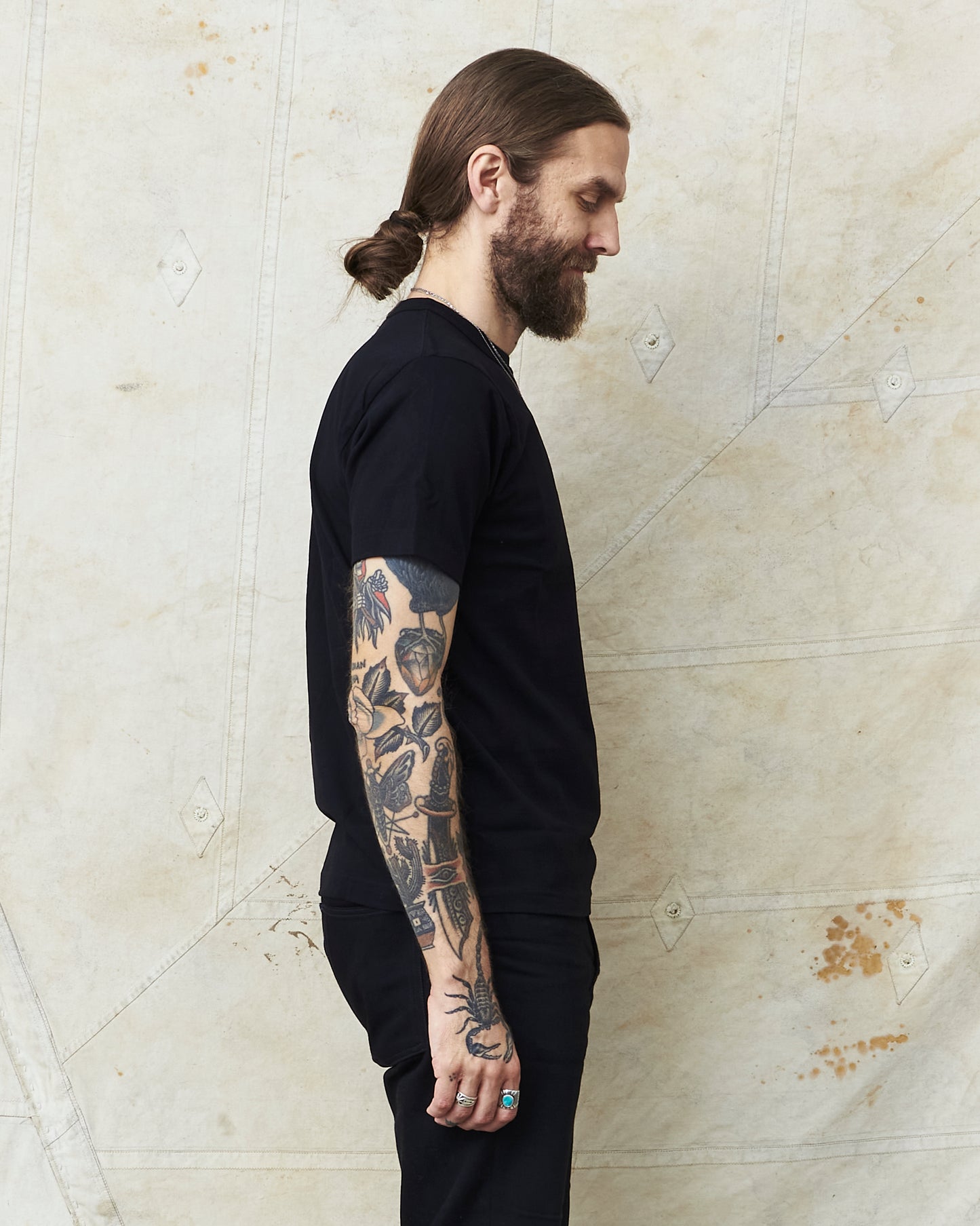 Whitesville WV78932 Black Heavyweight Short Sleeve Pocket T-shirt