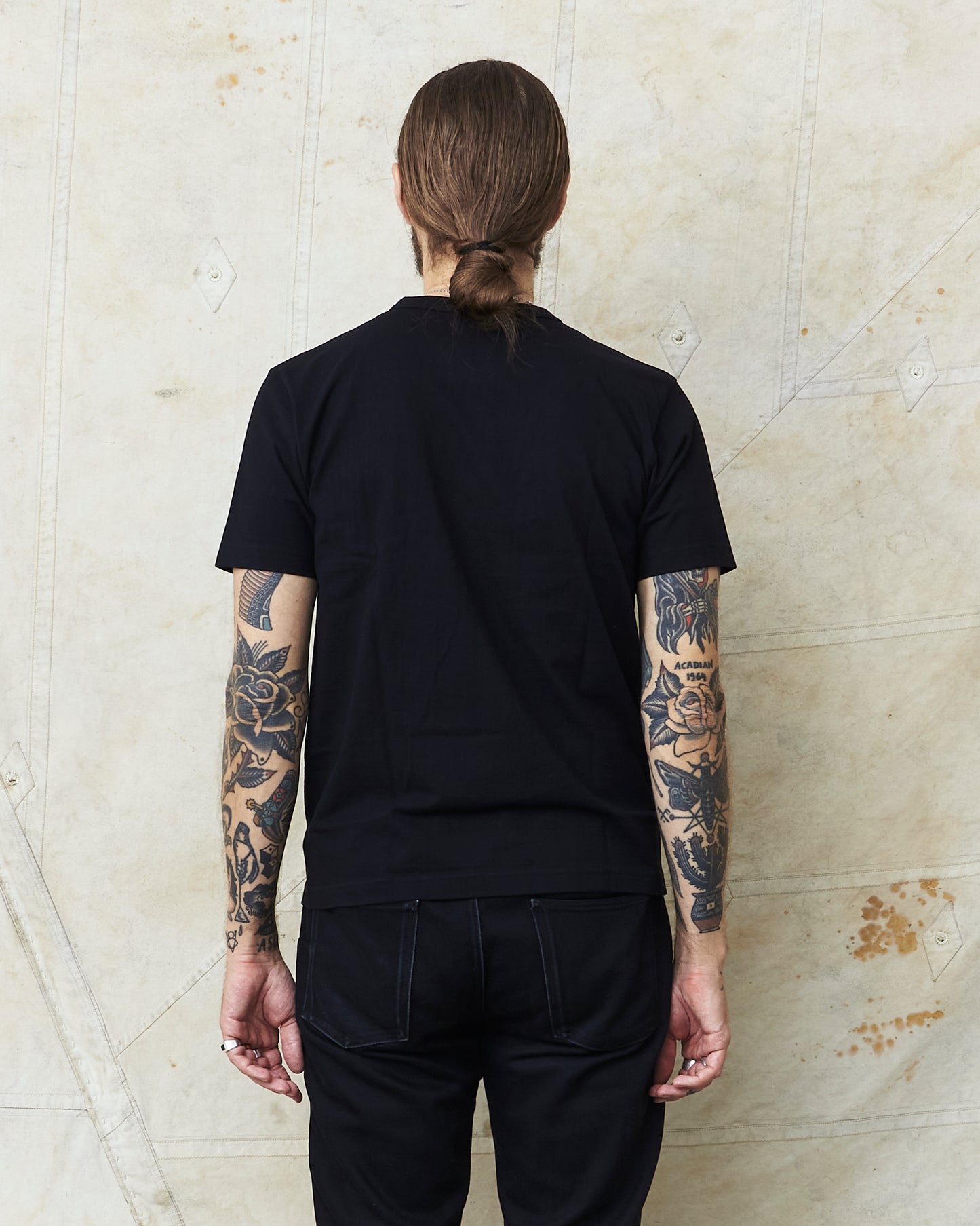 Whitesville WV78932 Black Heavyweight Short Sleeve Pocket T-shirt